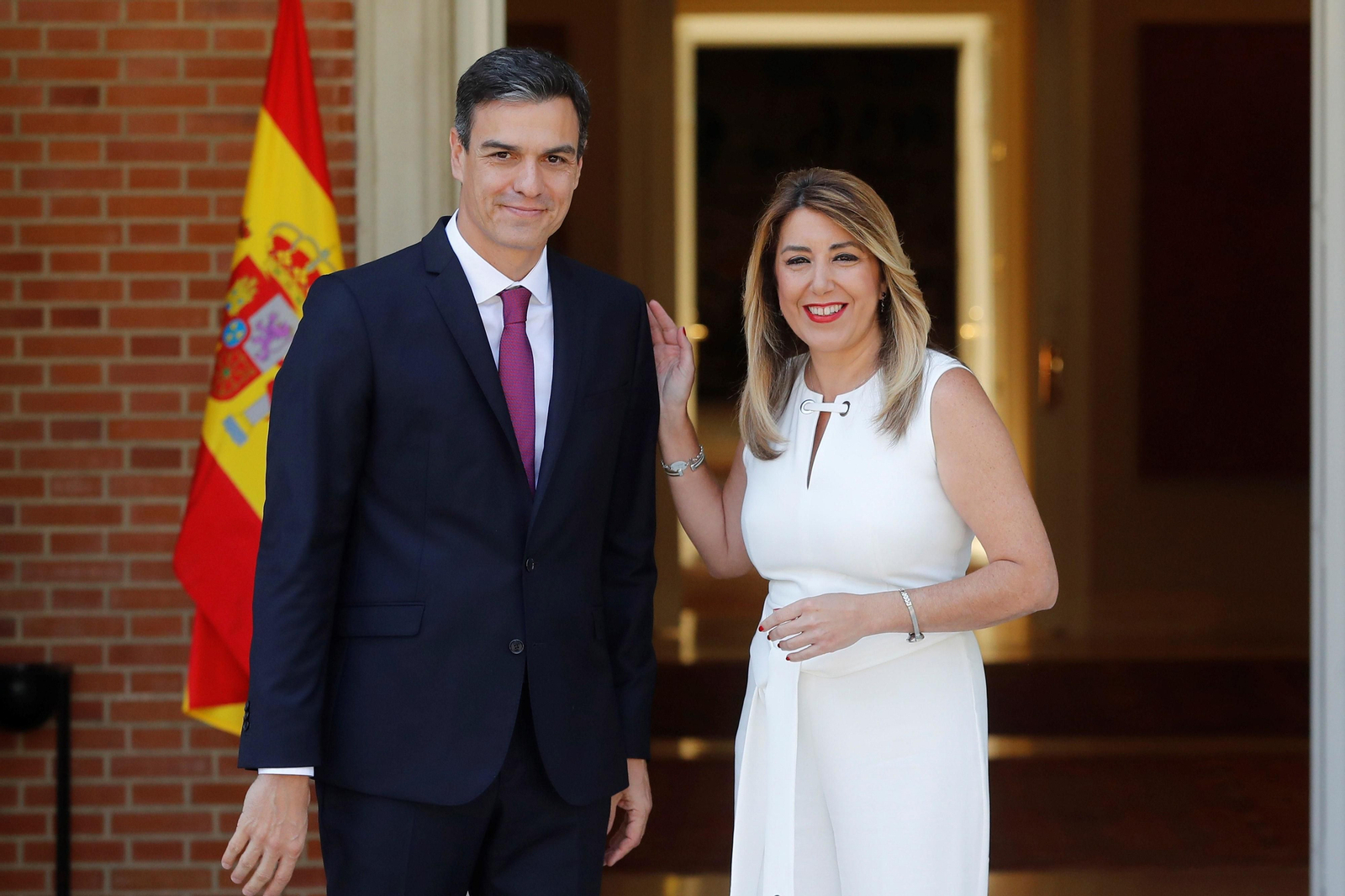 Reunión de Pedro Sánchez con Susana Díaz en La Moncloa