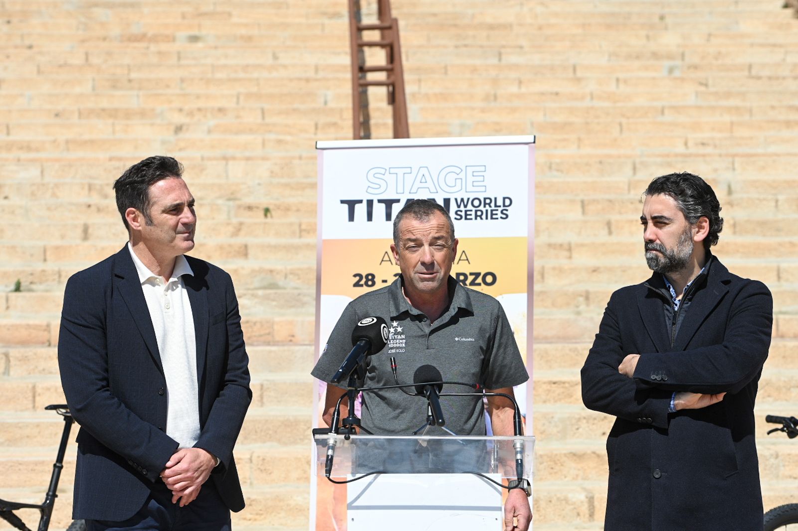 José Antonio Gómez Gómez, Titan Legend, durante su intervención en la presentación.