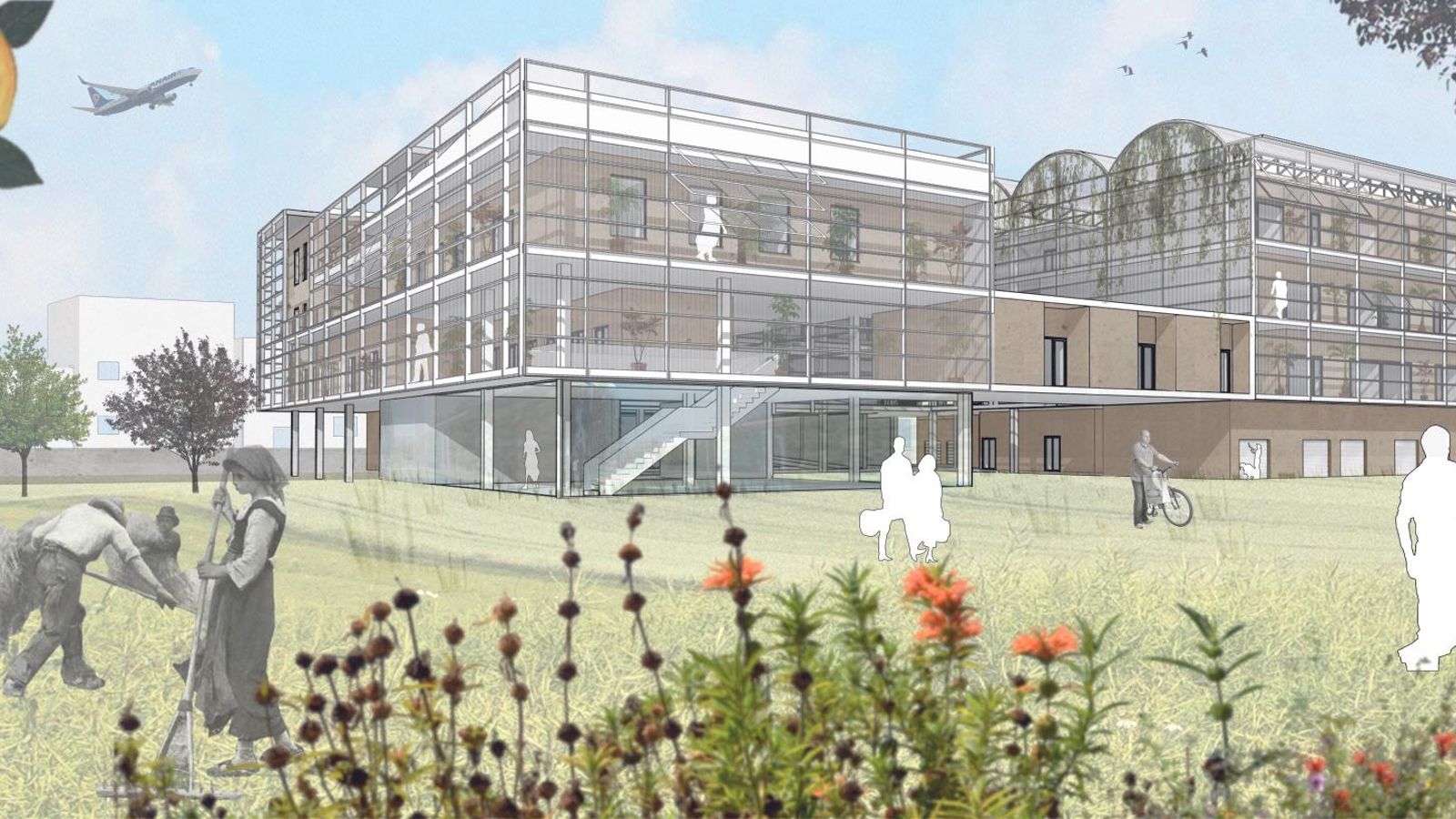 Recreación virtual del proyecto de viviendas planteado en Valdezorras.