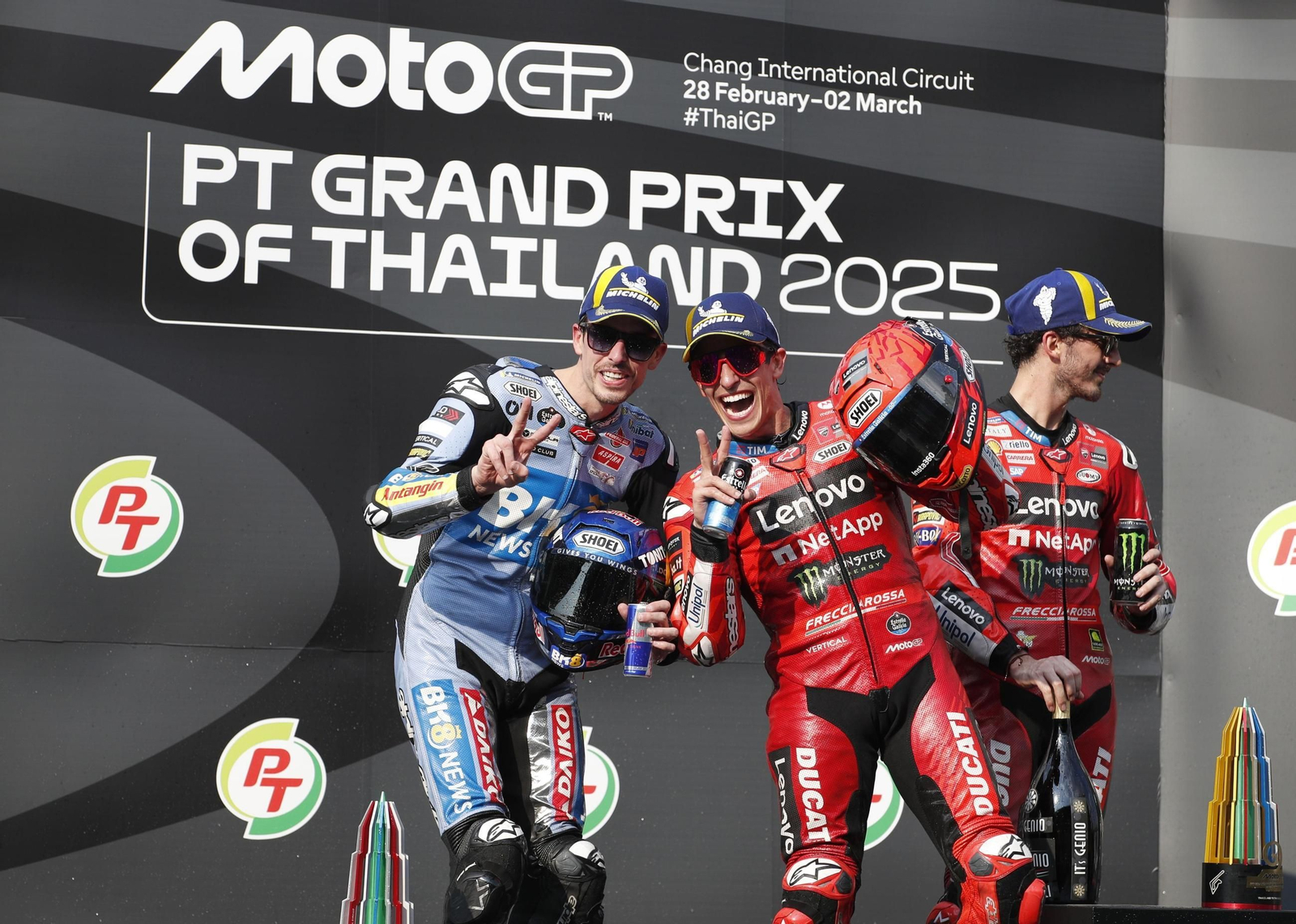 Las fotos del triunfo de Marc Márquez en Tailandia