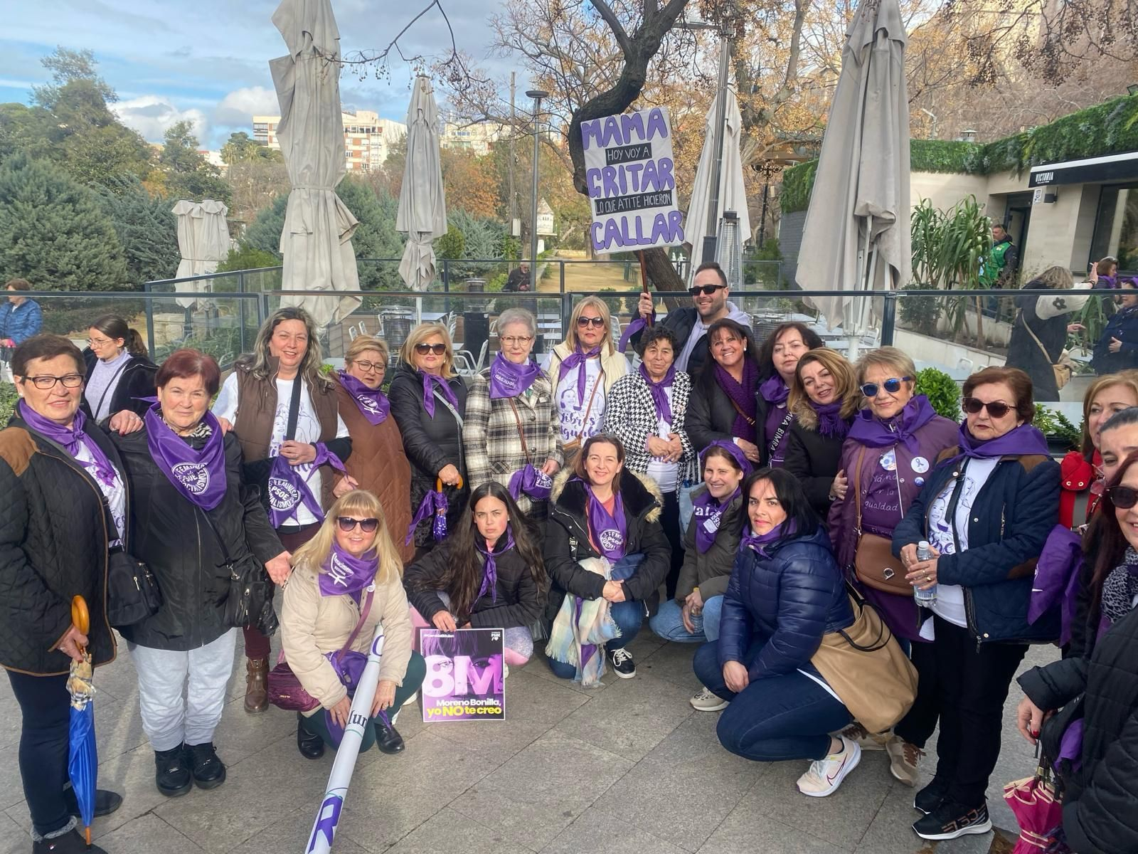 Manifestación del Día Internacional de la Mujer en Jaén.