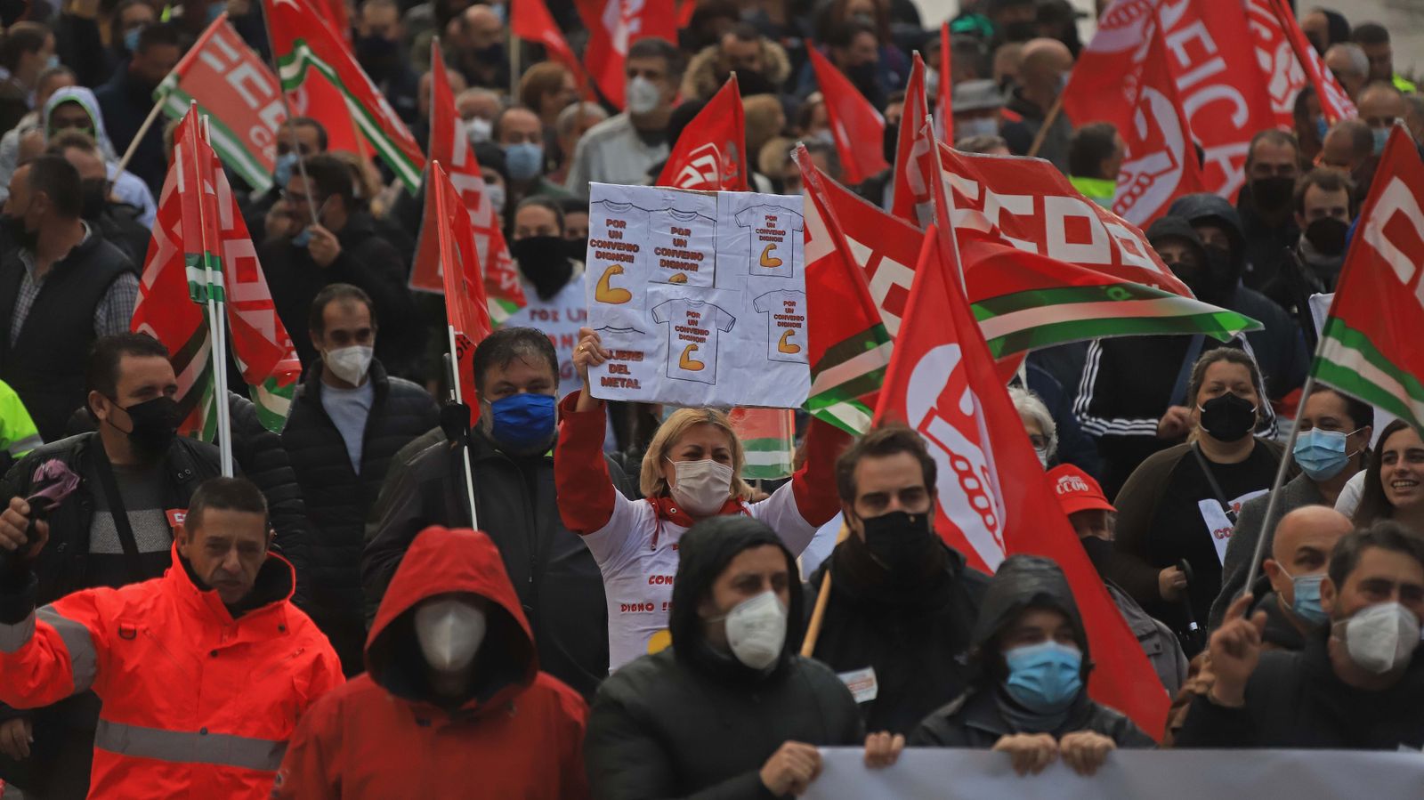 Fotos de la manifestación del metal en Algeciras