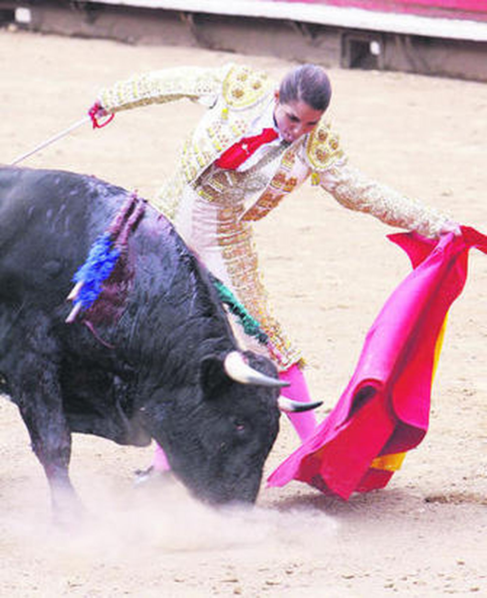 Vanesa Montoya, durante su labor.
