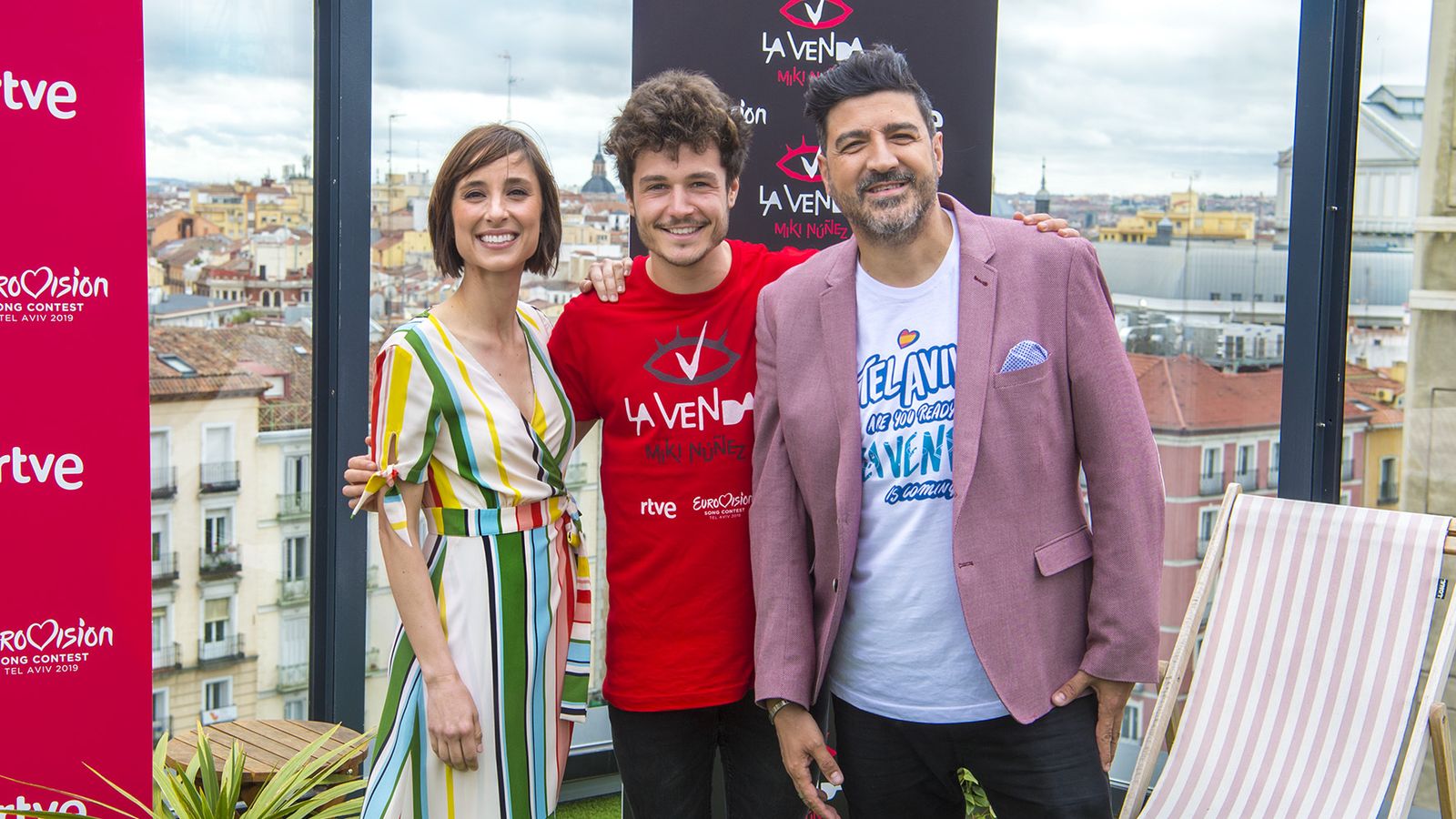 Julia Varela, Miki Núñez y Tony Aguilar
