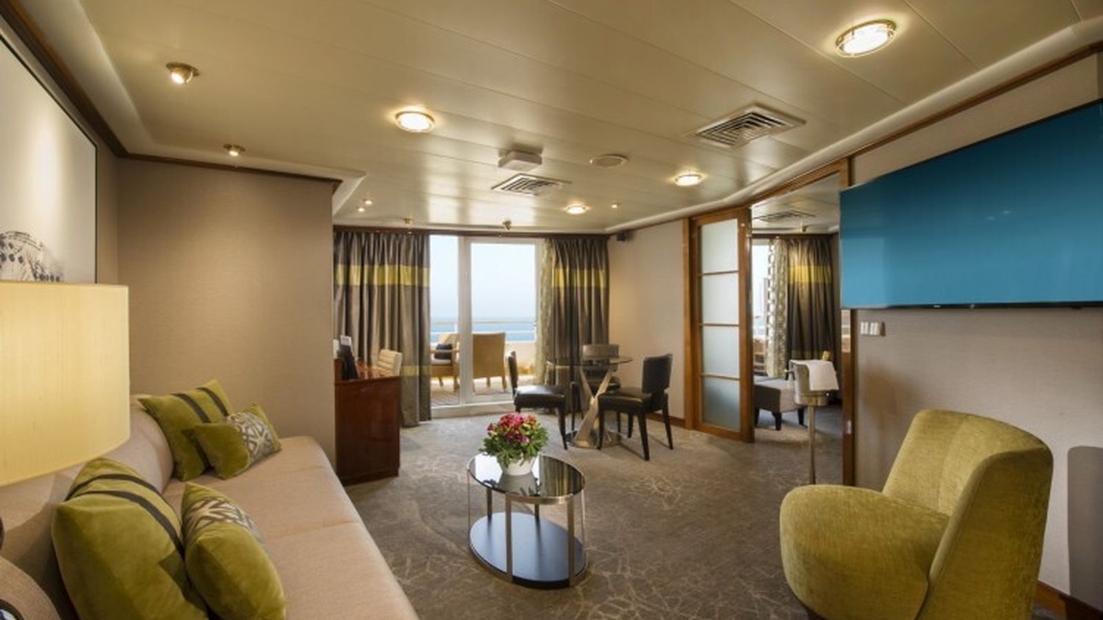 Una de las estancias particulares del cruceros Norwegian Sun, de la naviera NCL