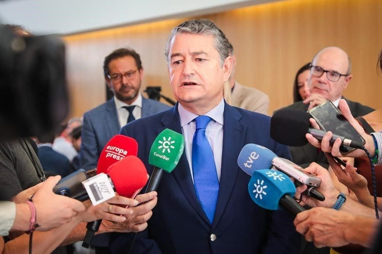 Antonio Sanz, consejero de Presidencia, este lunes en Granada