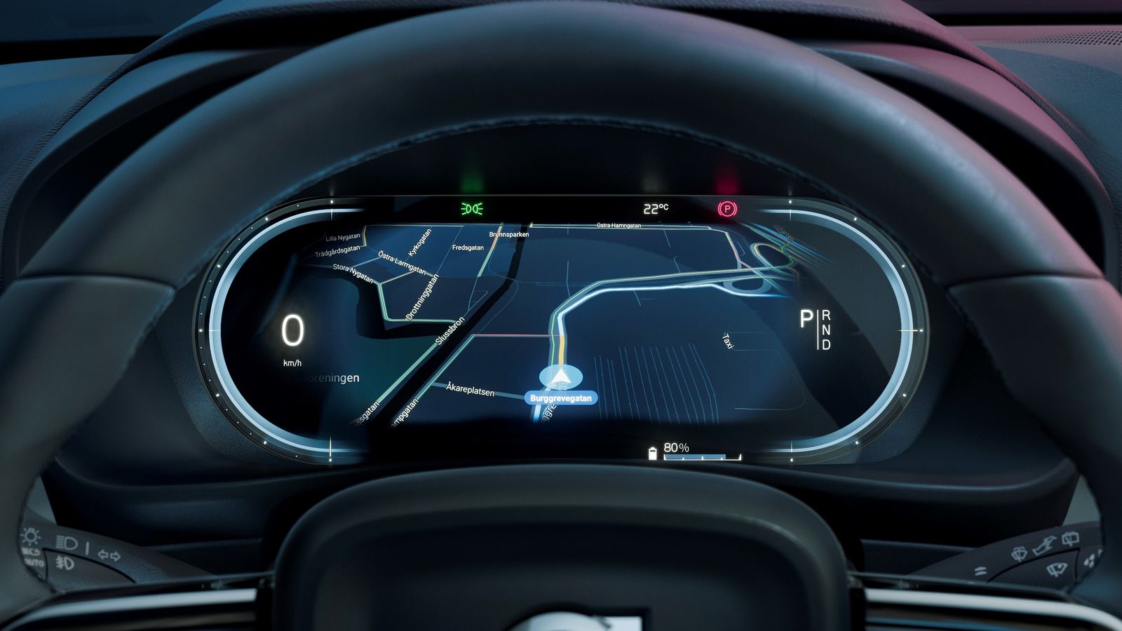 Todo parece indicar que el interior será muy semejante al del Volvo XC40 P8 Recharge, incluida la instrumentación.