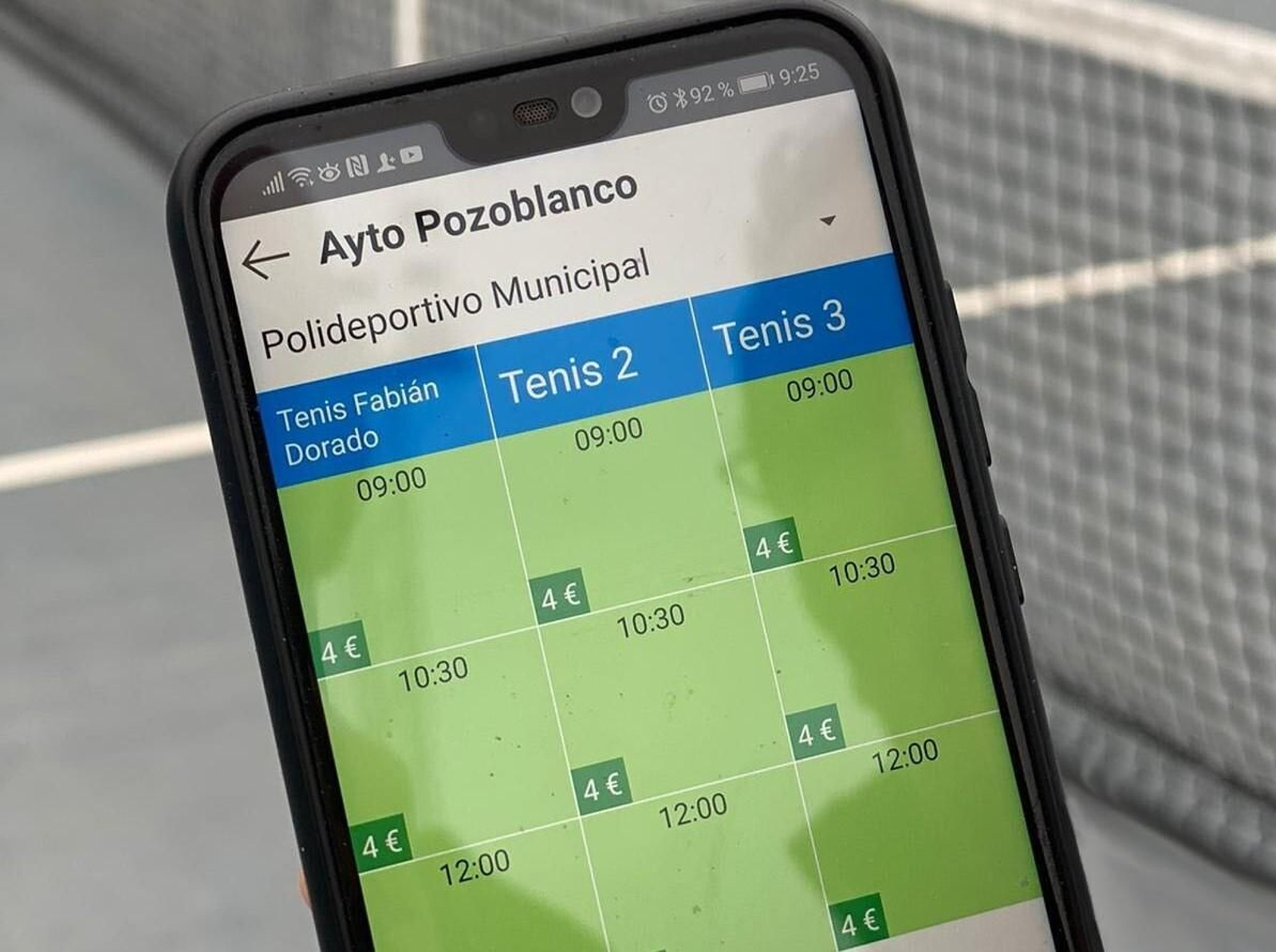 Aplicación Sporttia, con la que se gestionarán las citas de las instalaciones deportivas.