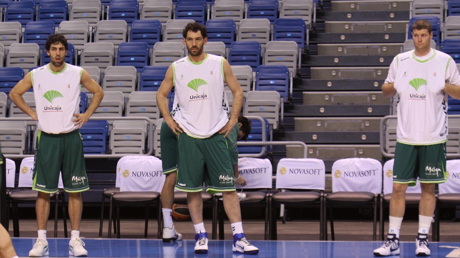 Berni Rodríguez, Jorge Garbajosa y Robert Archibald.