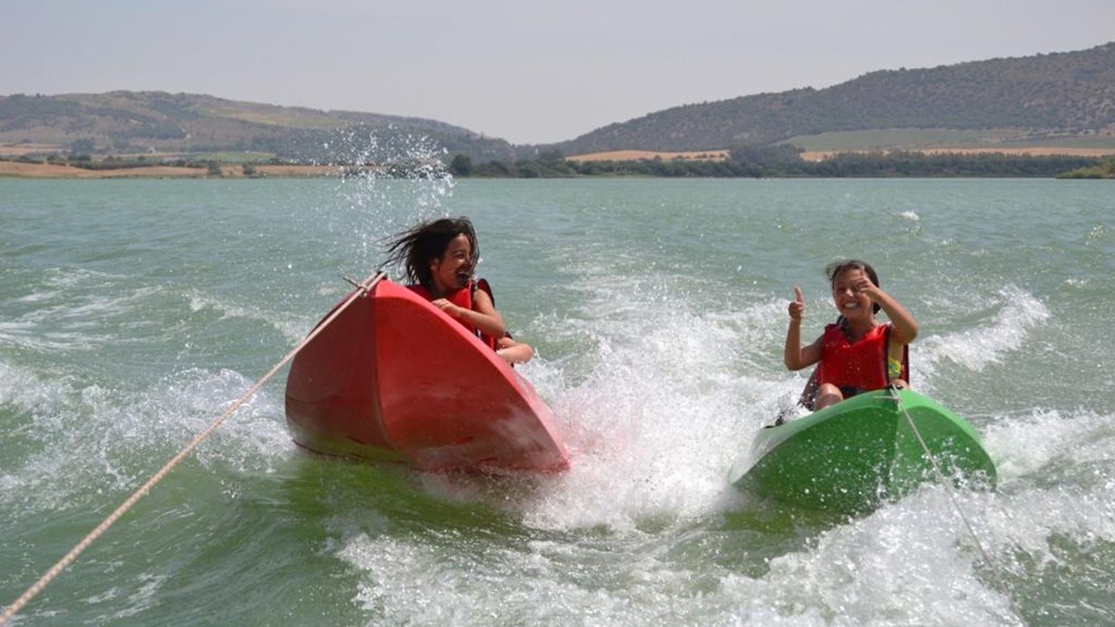 Actividades acuáticas en el embalse de Arcos de la Frontera