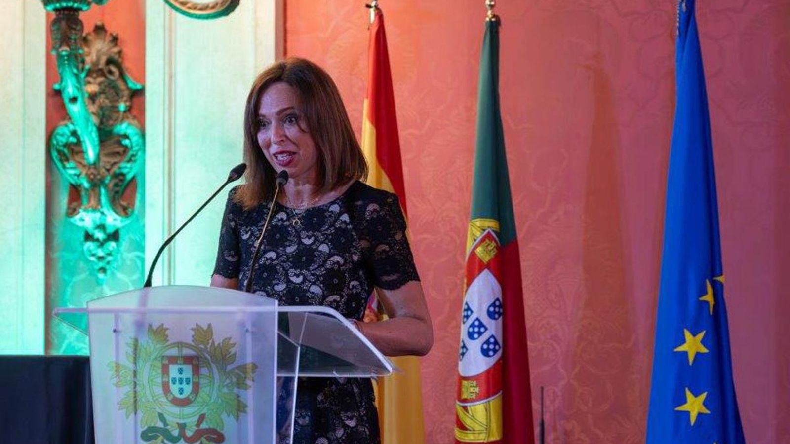 La consejera de Fomento, Rocío Díaz, durante su intervención en el acto