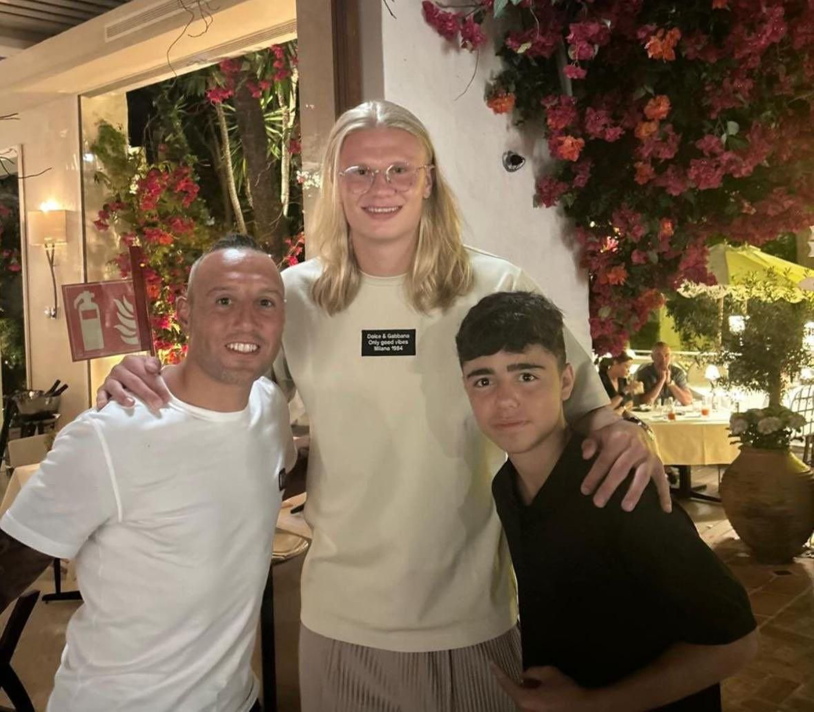 Cazorla y Haaland, juntos