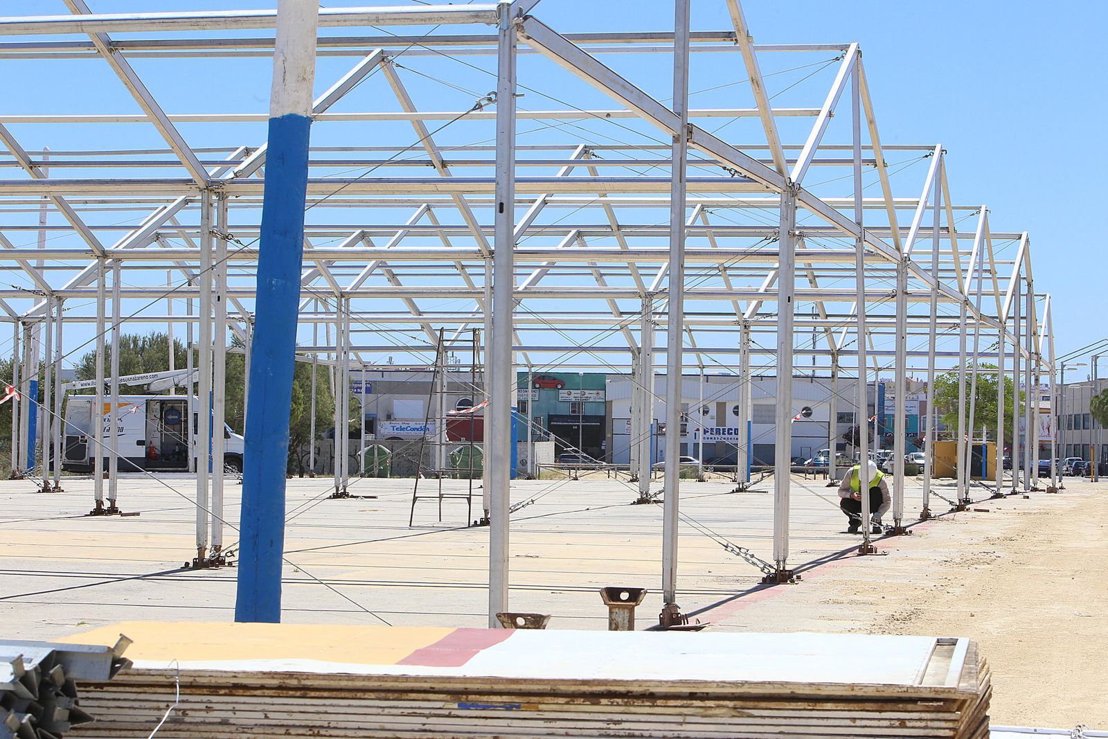 Comienza el montaje de la Feria de San Antonio 2017