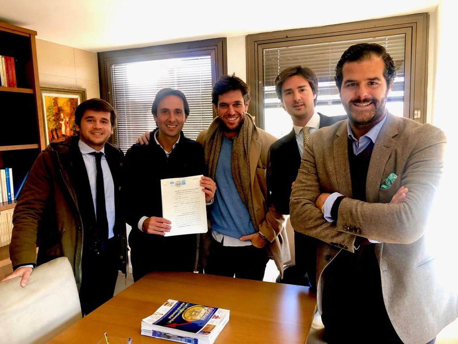 Daniel Camacho, Carlos Jimenez Bidón, Jaime Barrera, Álvaro Jiménez Bidón y Raimundo Anido.