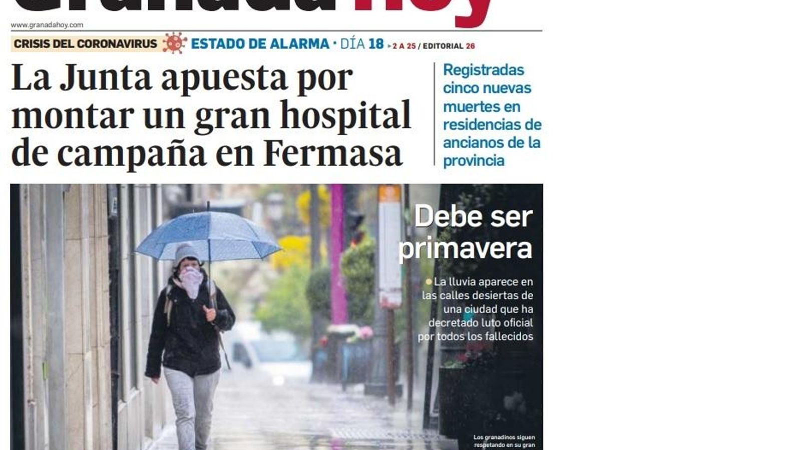 En lo más crudo de la pandemia.