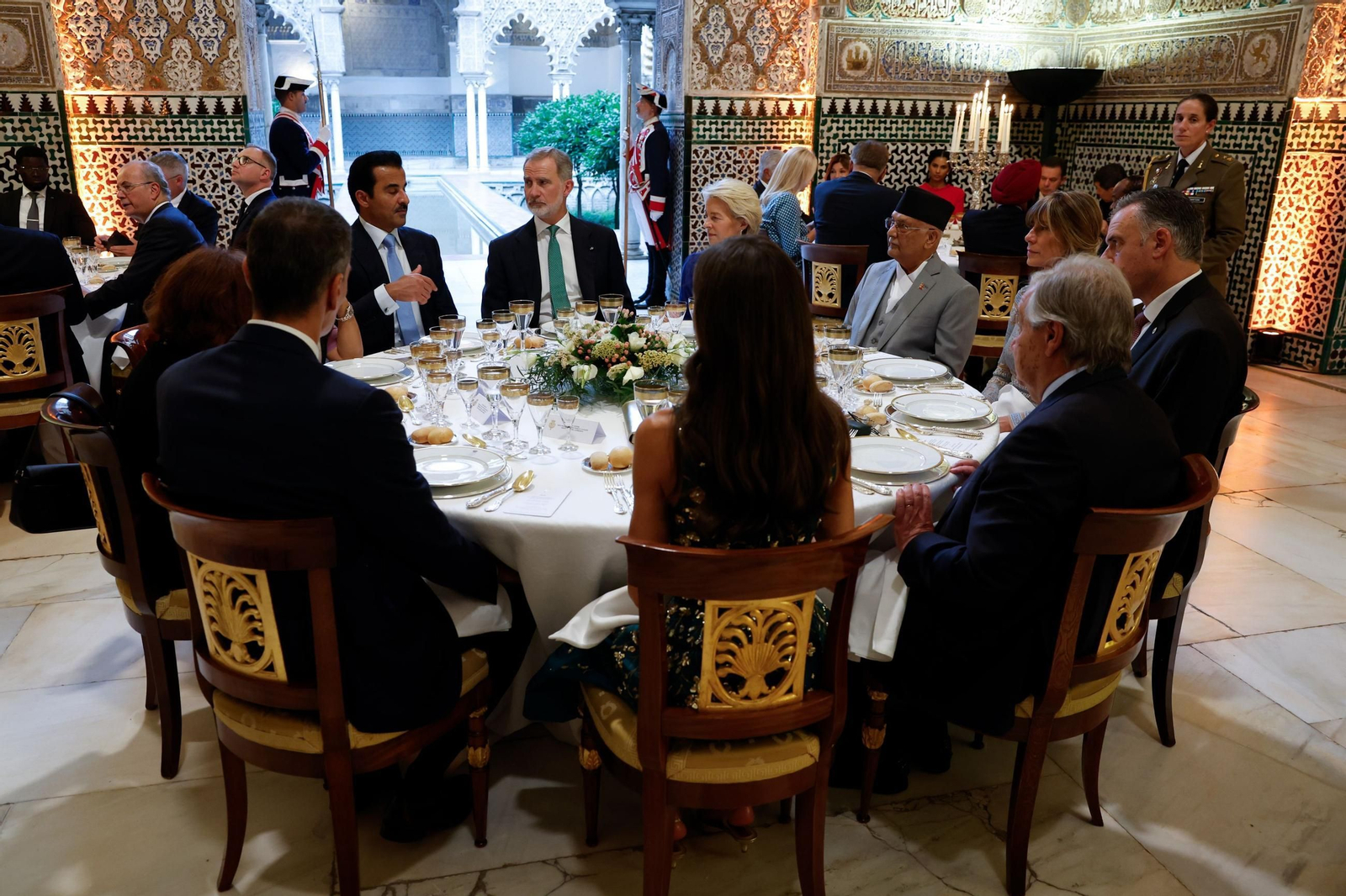 Las fotos de la cena de gala dada por los Reyes previa a la cumbre de la ONU en Sevilla