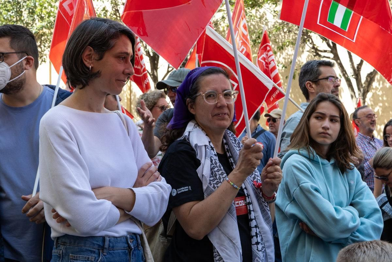 Manifestación convocada por el 1º de Mayo