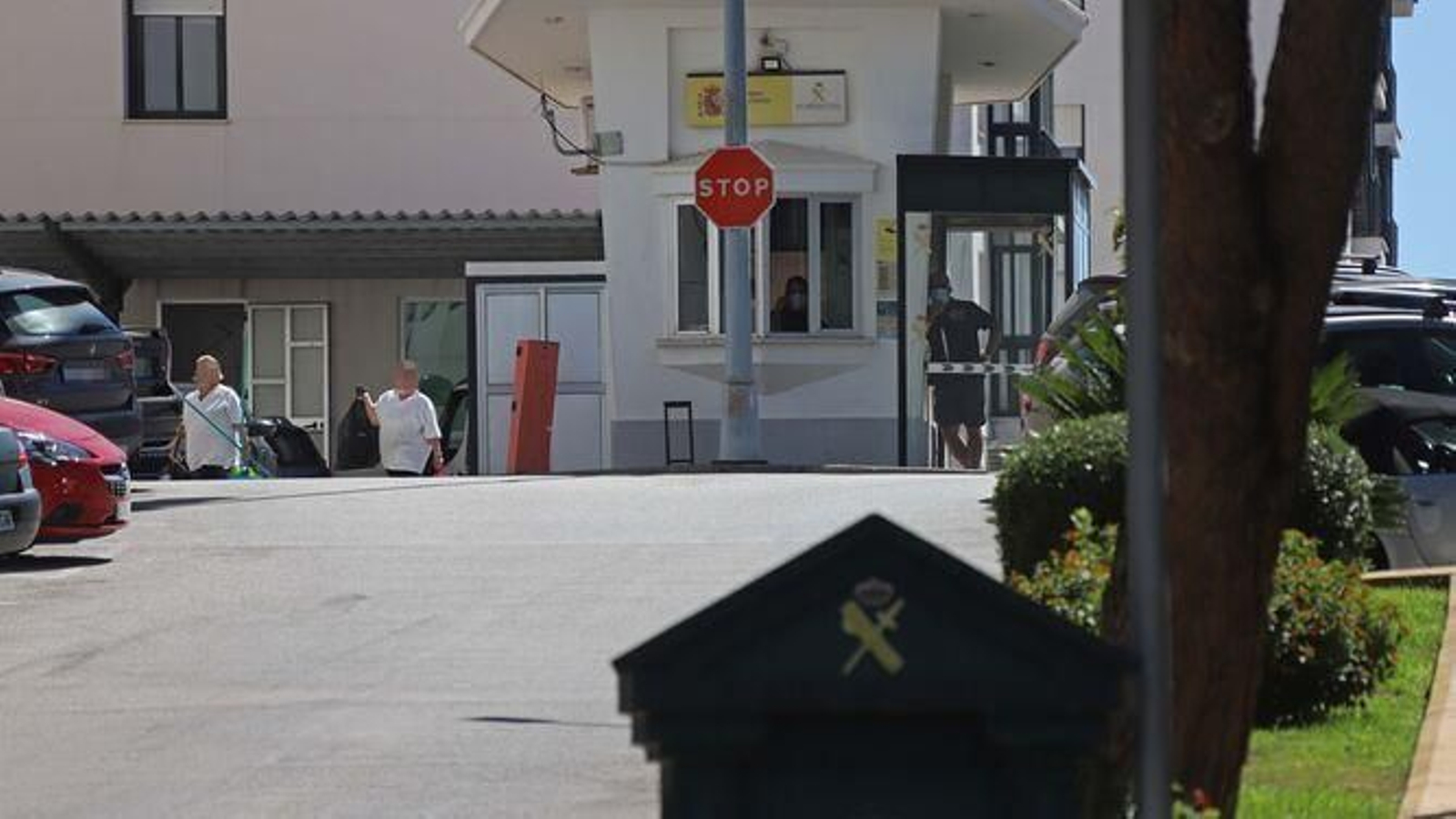 La entrada a la Comandancia de Algeciras de la Guardia Civil.