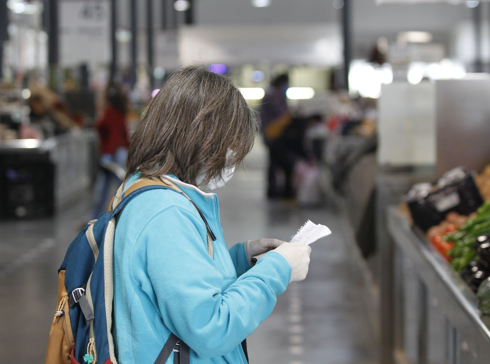 Fotogalería Mercado Central de Almería en época de coronavirus