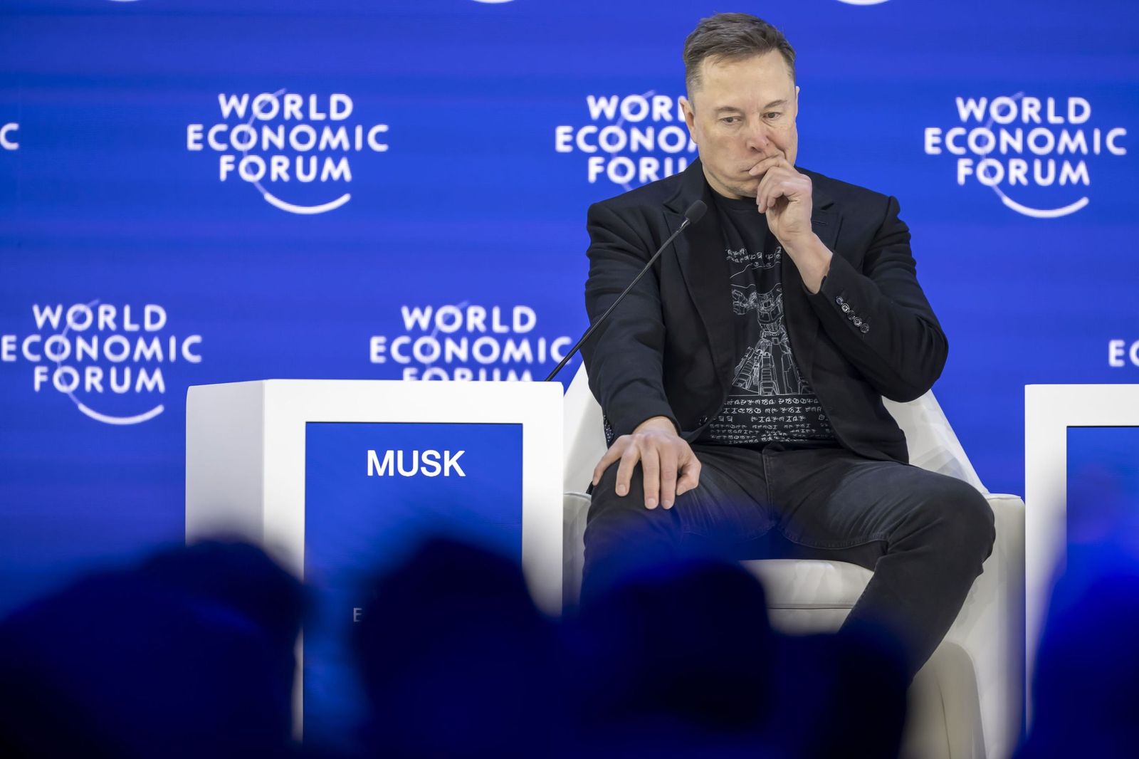 Elon Musk, en el Foro Económico de Davos.