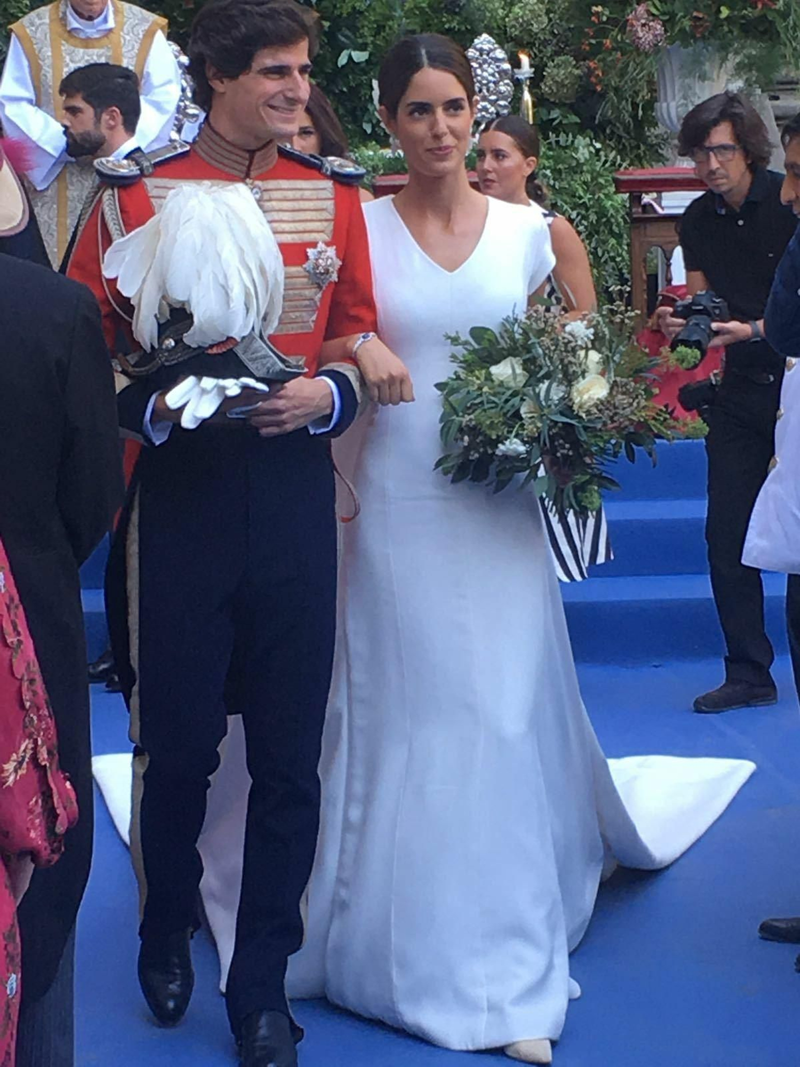 Foto de la boda de Sofía Palazuelo y Fernando Fitz-James Stuart.