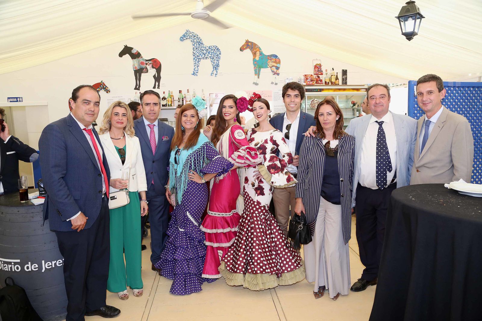 David Fernández, Inmaculada Malvido, Rafael Navas, Isabel Lora, Clara Navas, Diana Andrades, Miguel Navas, Esther Gordillo, Tomás Valiente y Miguel Berraquero.