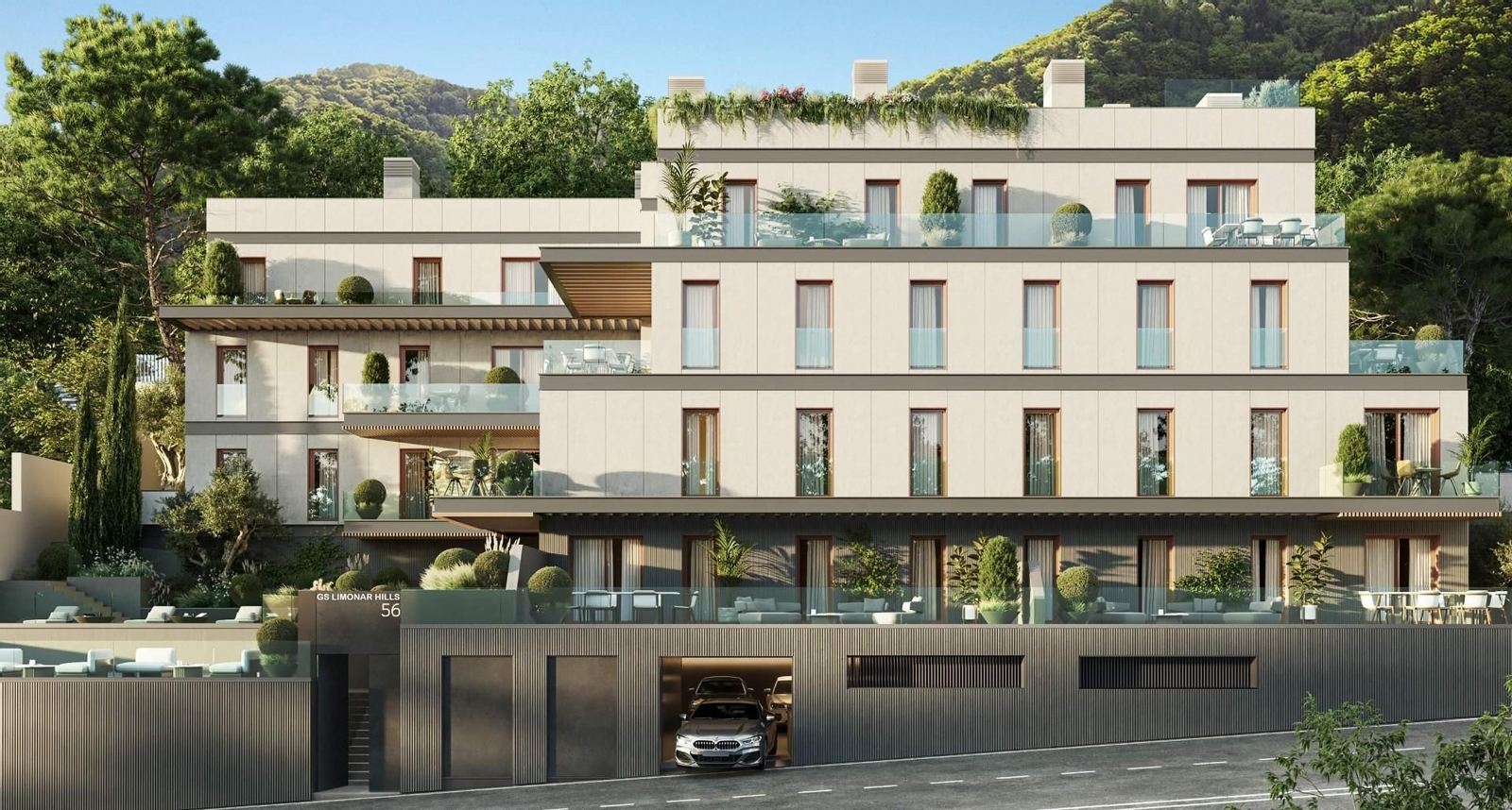 Una recreación del residencial que promueve Grupo GS en Málaga.