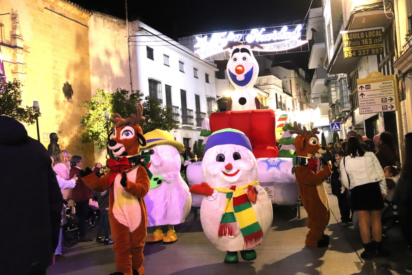 El encendido del alumbrado de Navidad en Montilla
