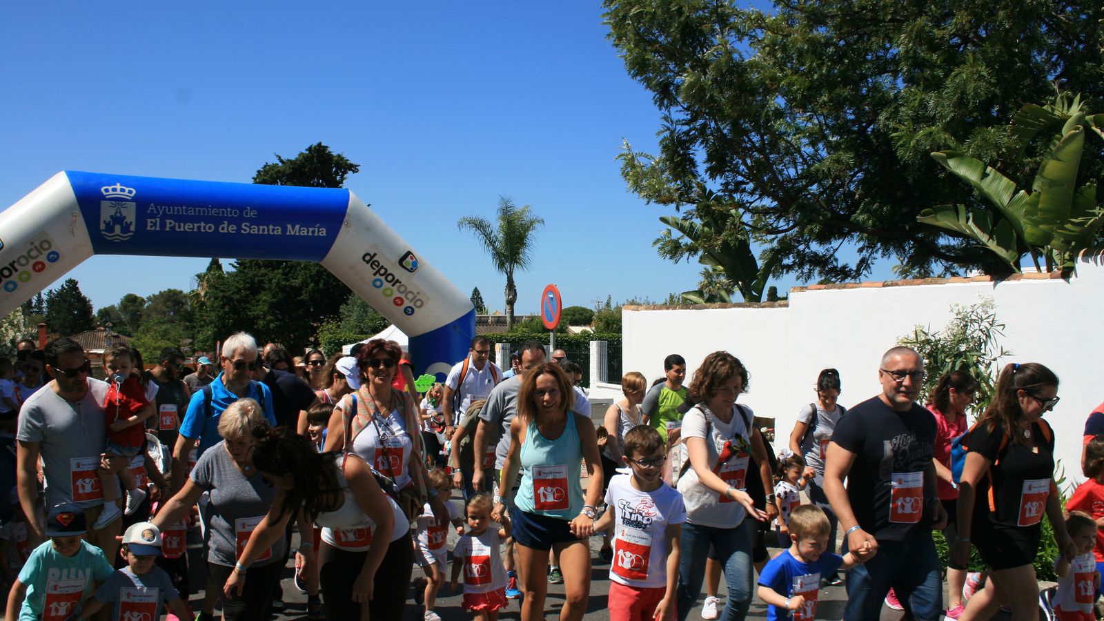 Otra imagen del momento de la salida.