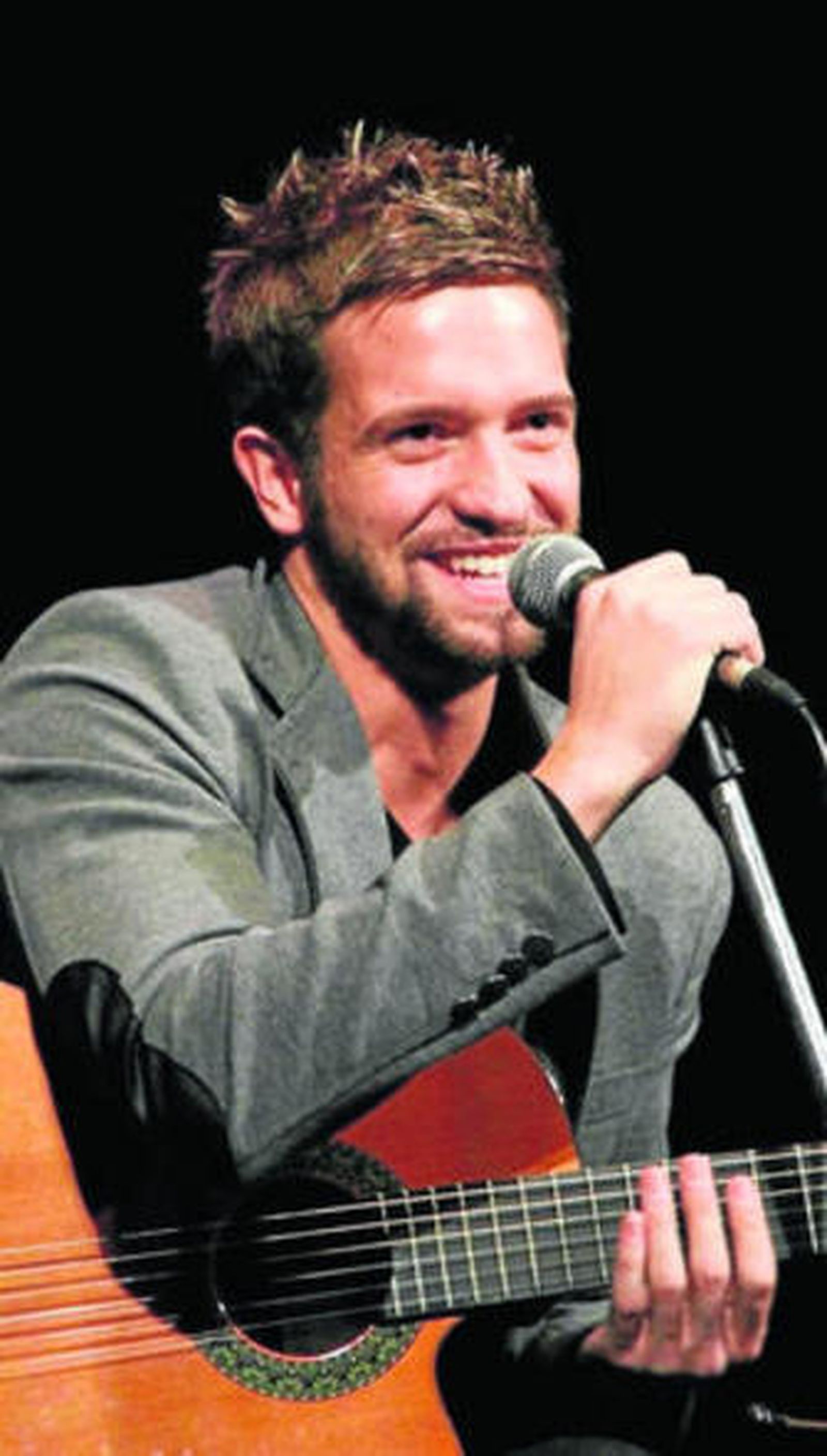 Pablo Alborán durante su concierto en el Apolo.