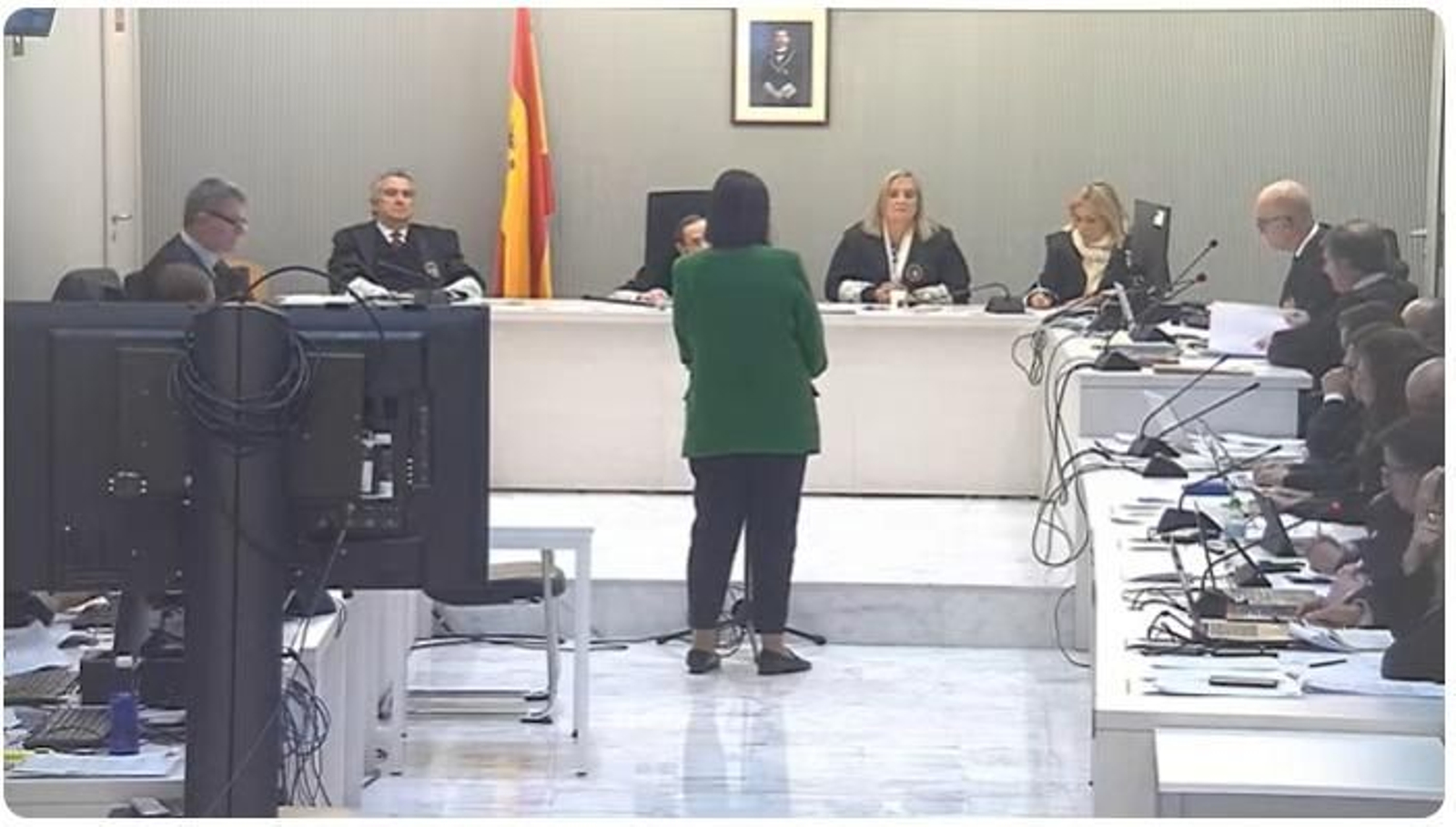 La responsable del grupo de investigación de la Comisaría Central de Instrucción de la Policía Nacional, este martes en la Audiencia Nacional.
