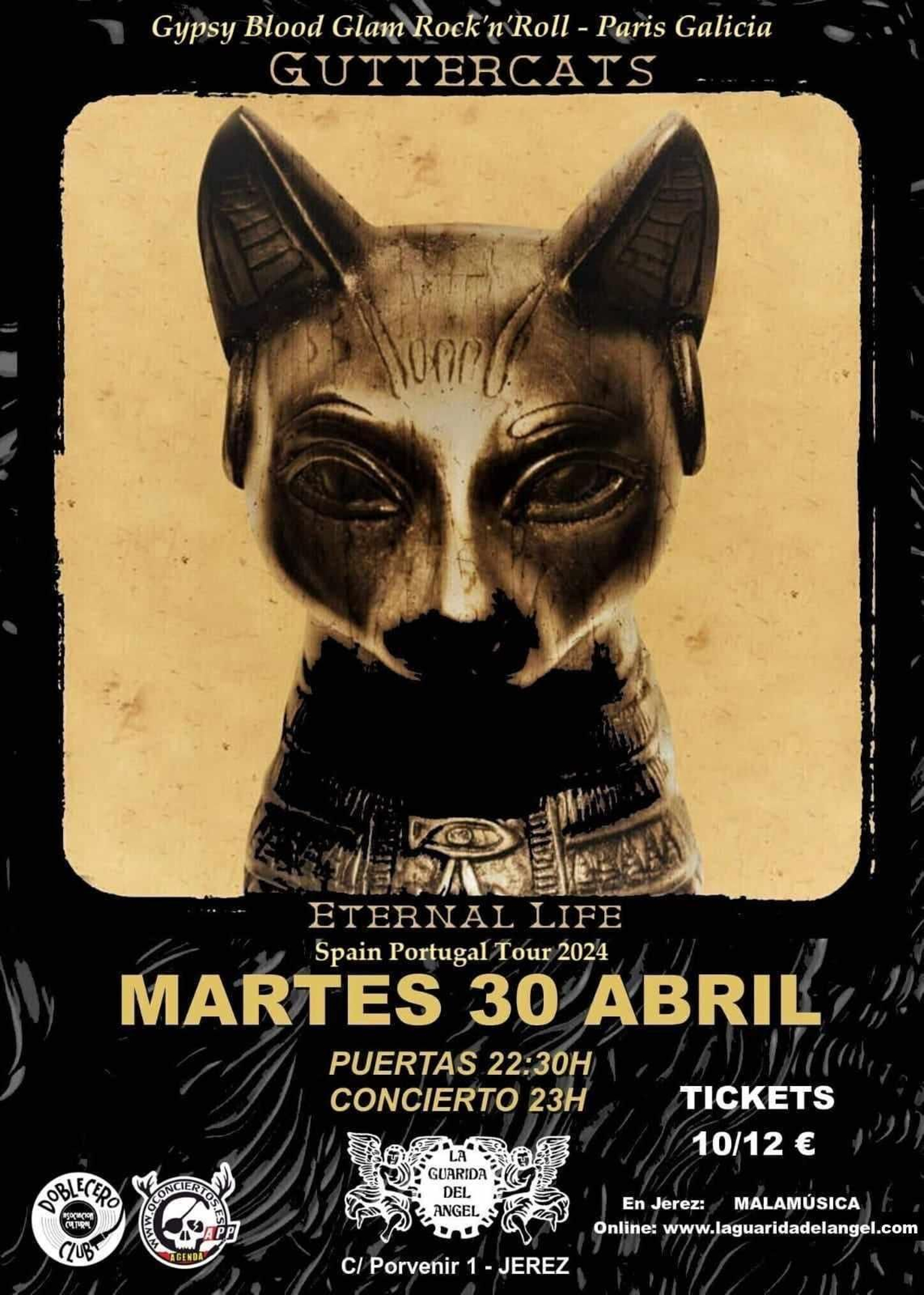 Guttercats en concierto en Jerez