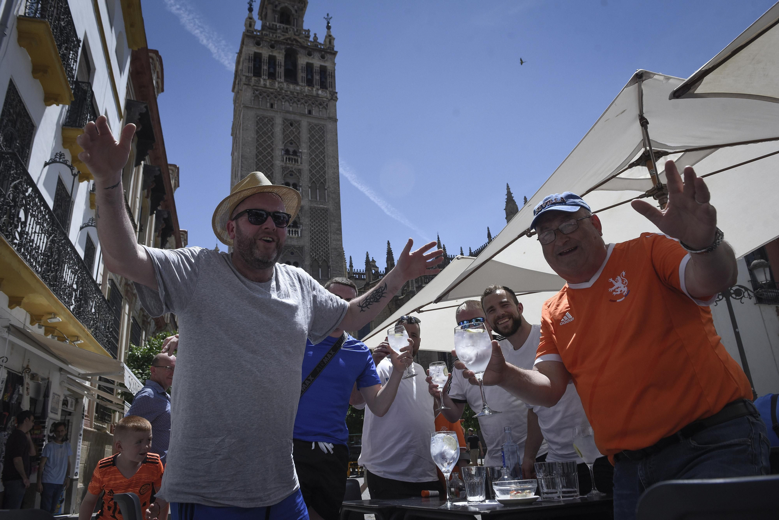 Las imágenes de los hinchas del Eintracht y del Rangers