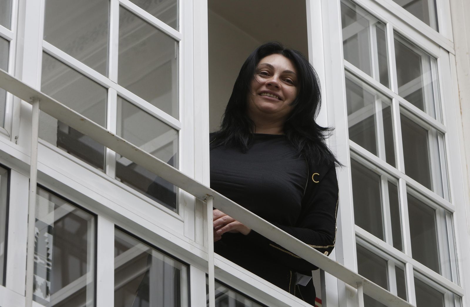 Oksana Radchenko en la residencia de la Fundación Madre Trinidad