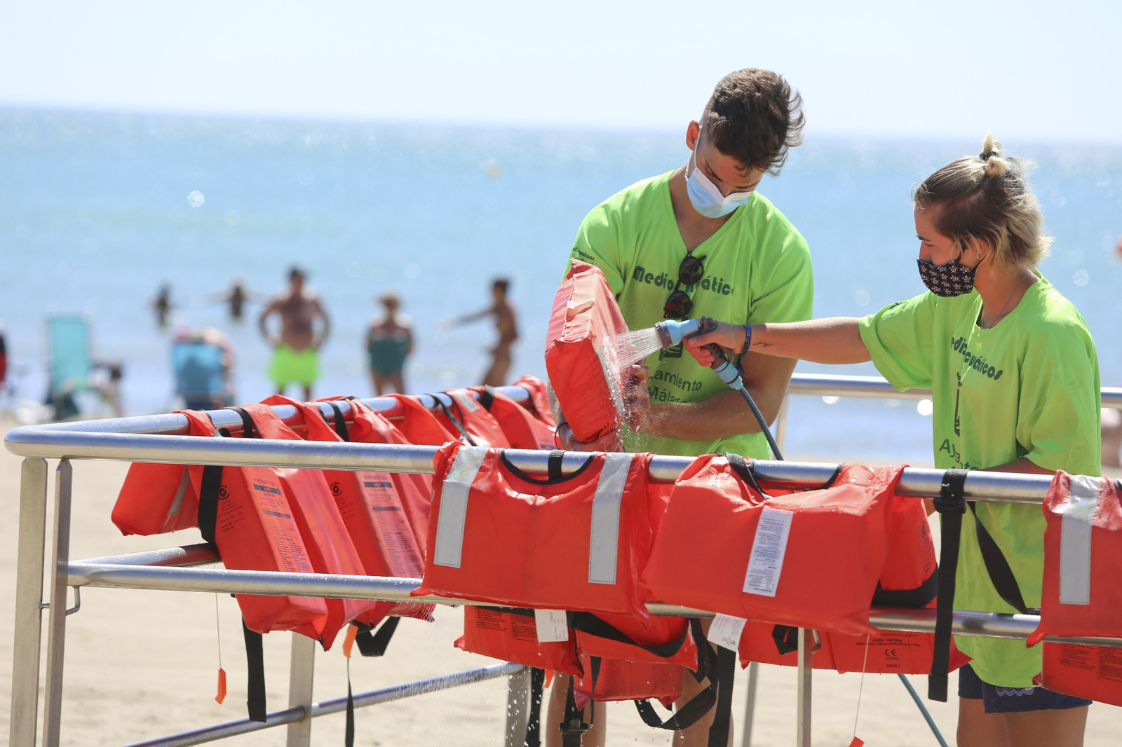 Fotos de la playa en Málaga, donde escapar del calor