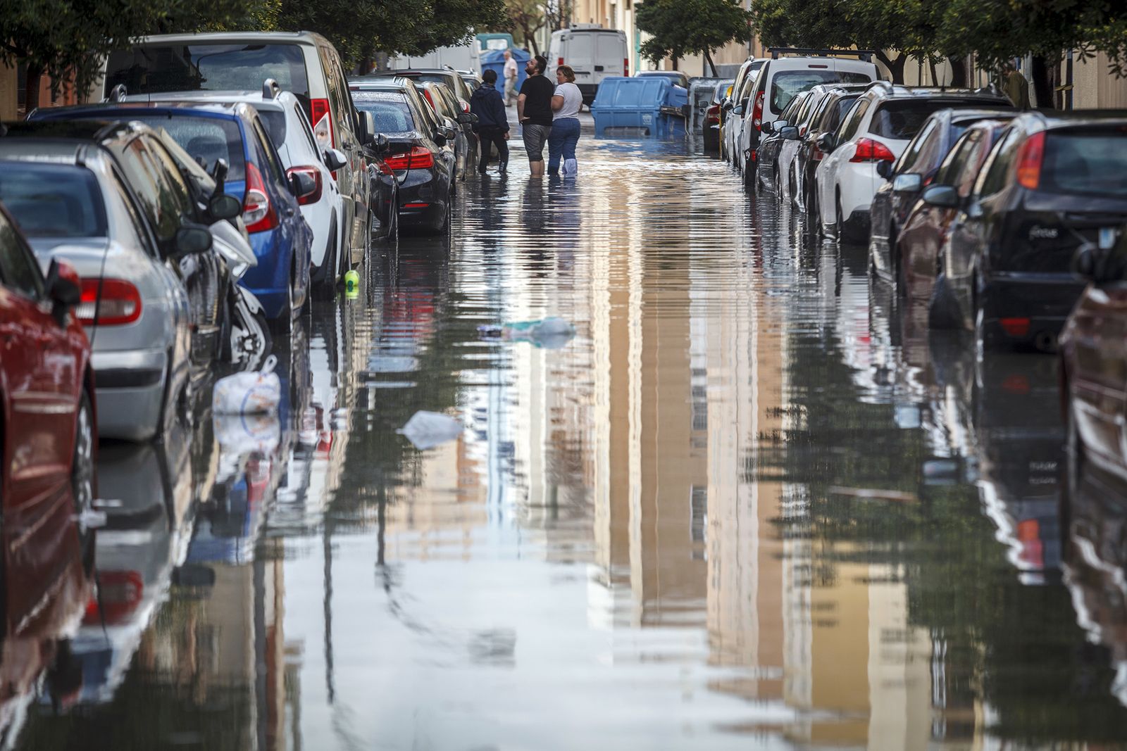 Los efectos de la tromba de agua en Cádiz