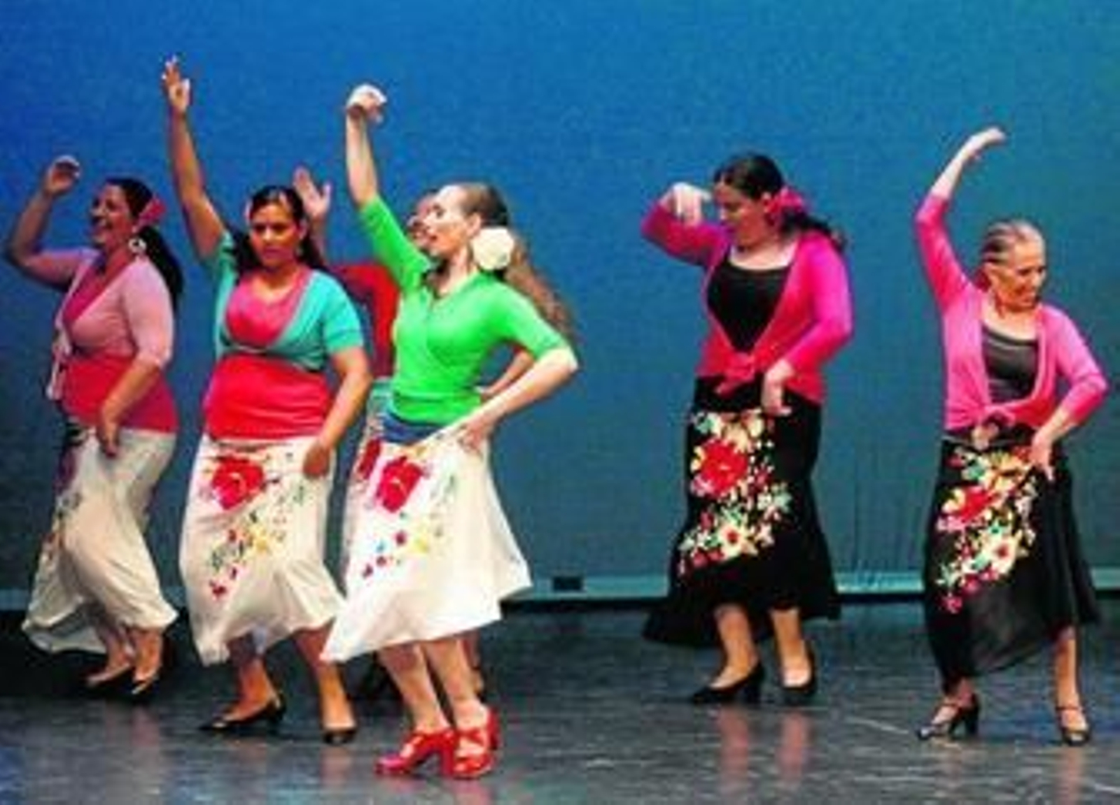 El grupo de flamenco despertó el entusiasmo del público asistente a la gala.