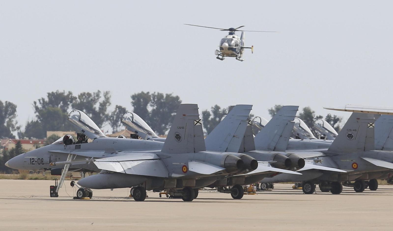 Las fotos de los cazas del Ejército del Aire en Málaga