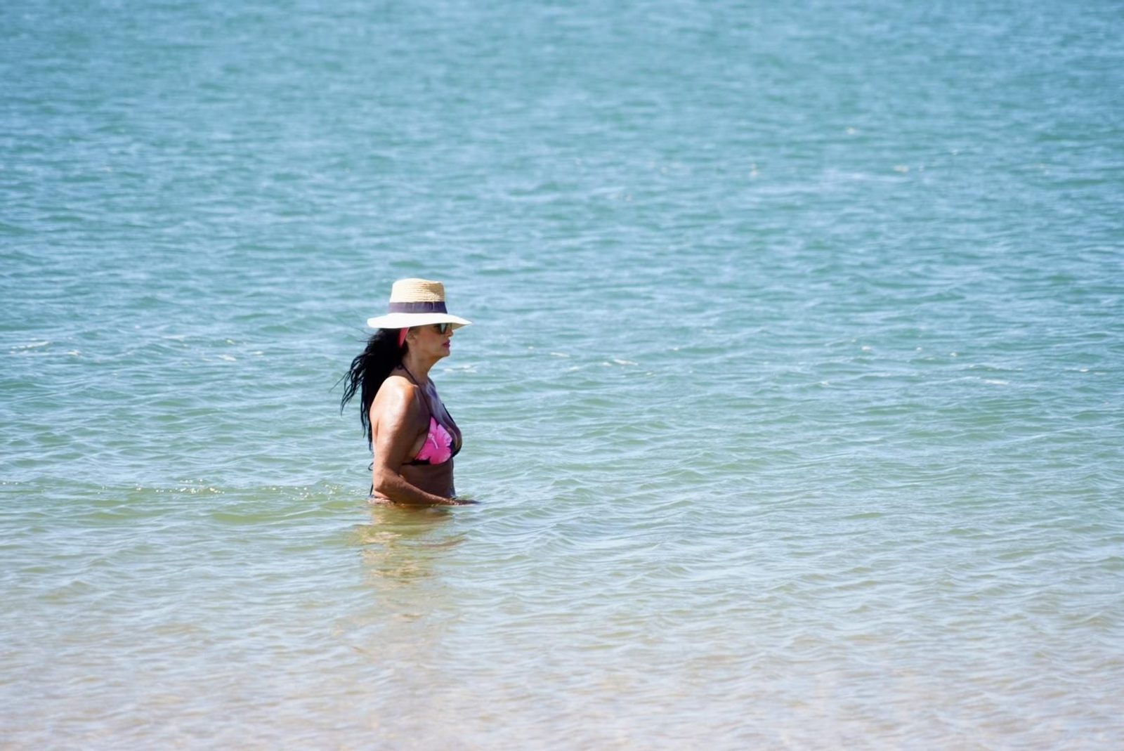 La mañana del sábado en la nueva playa de El Portil