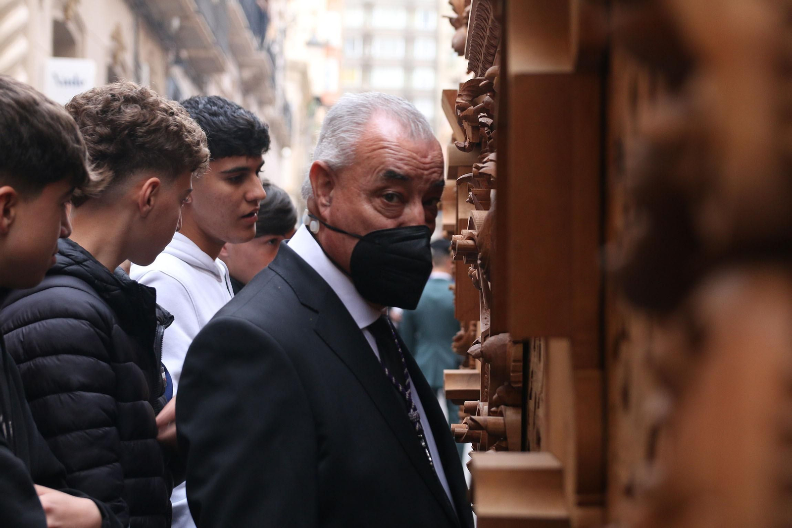 La procesión de las Angustias de Almería, en imágenes