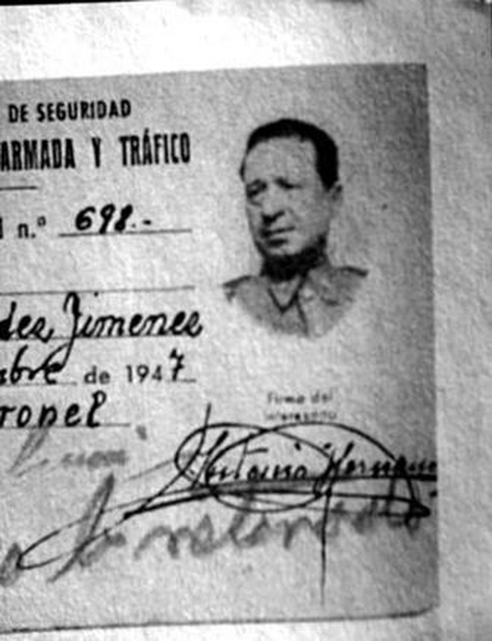 Antonio Hernández Jiménez, en la foto de su expediente.