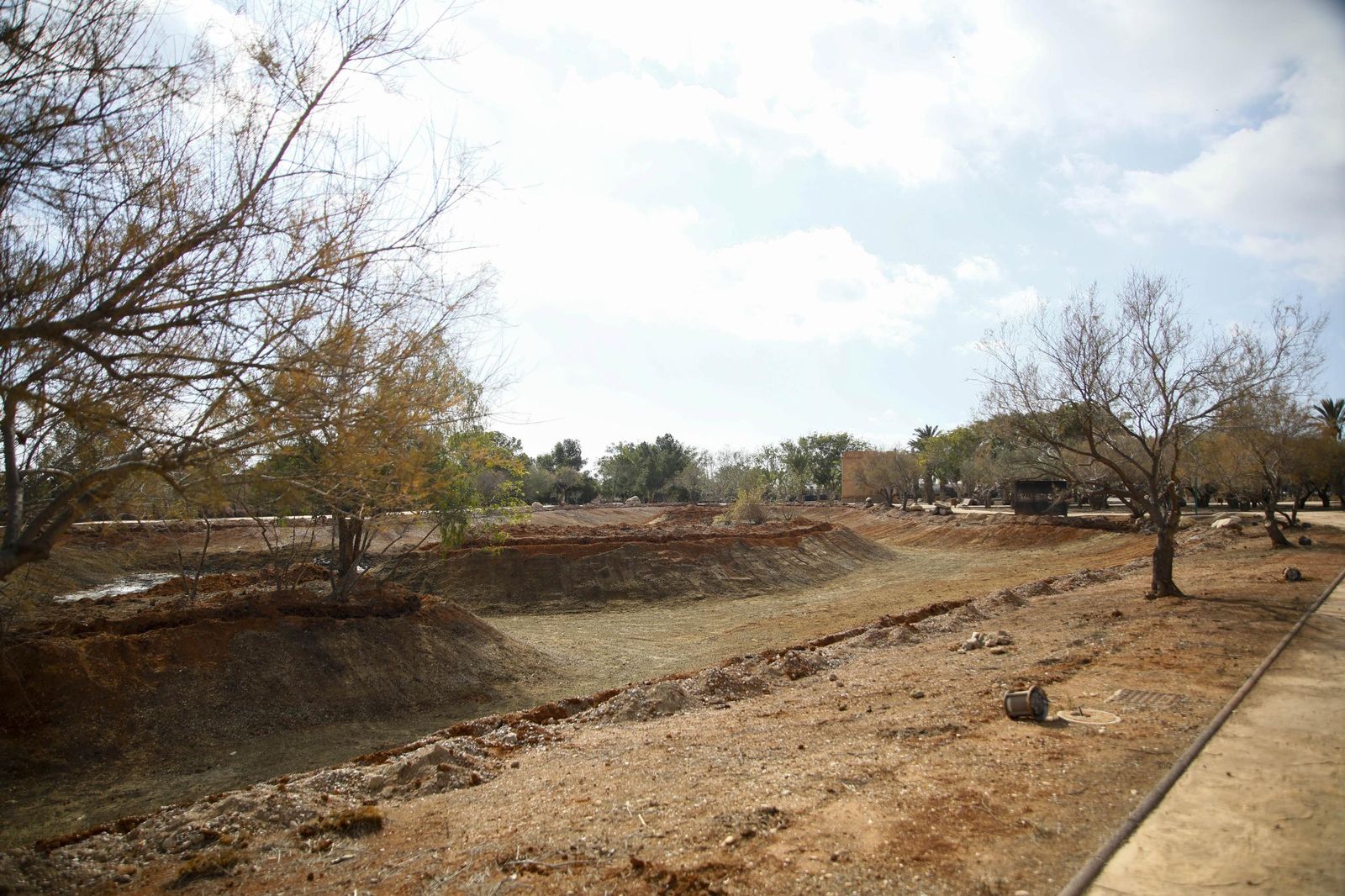 Imágenes de las obras en el parque del Boticario de Almería