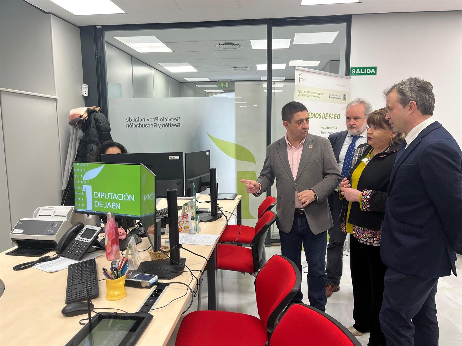 Inauguración de la nueva oficina de Recaudación de la Diputación en Jaén capital.