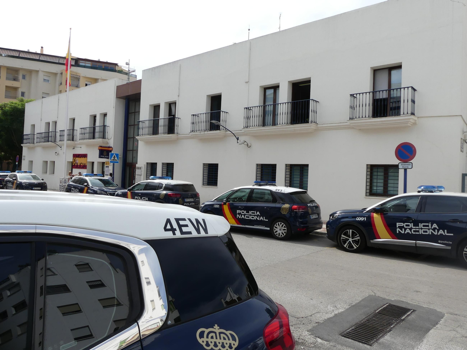 La comisaría de la Policía Nacional en Estepona.