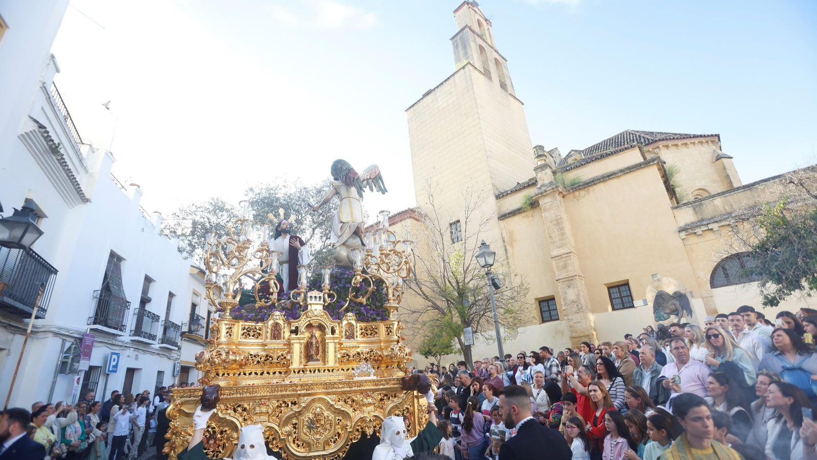 El Señor de la Oración en el Huerto, a su paso por San Pedro el pasado Domingo de Ramos.
