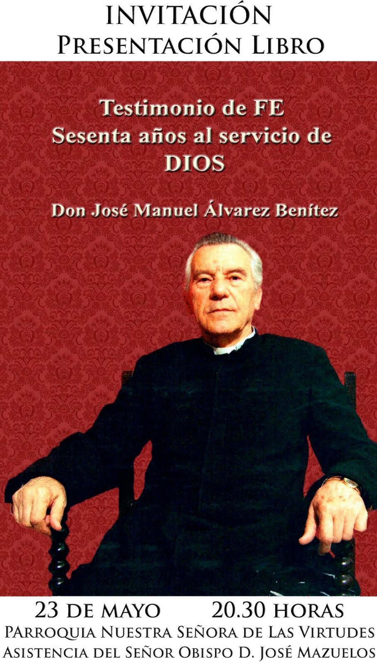 Portada del libro del fallecido párroco emérito