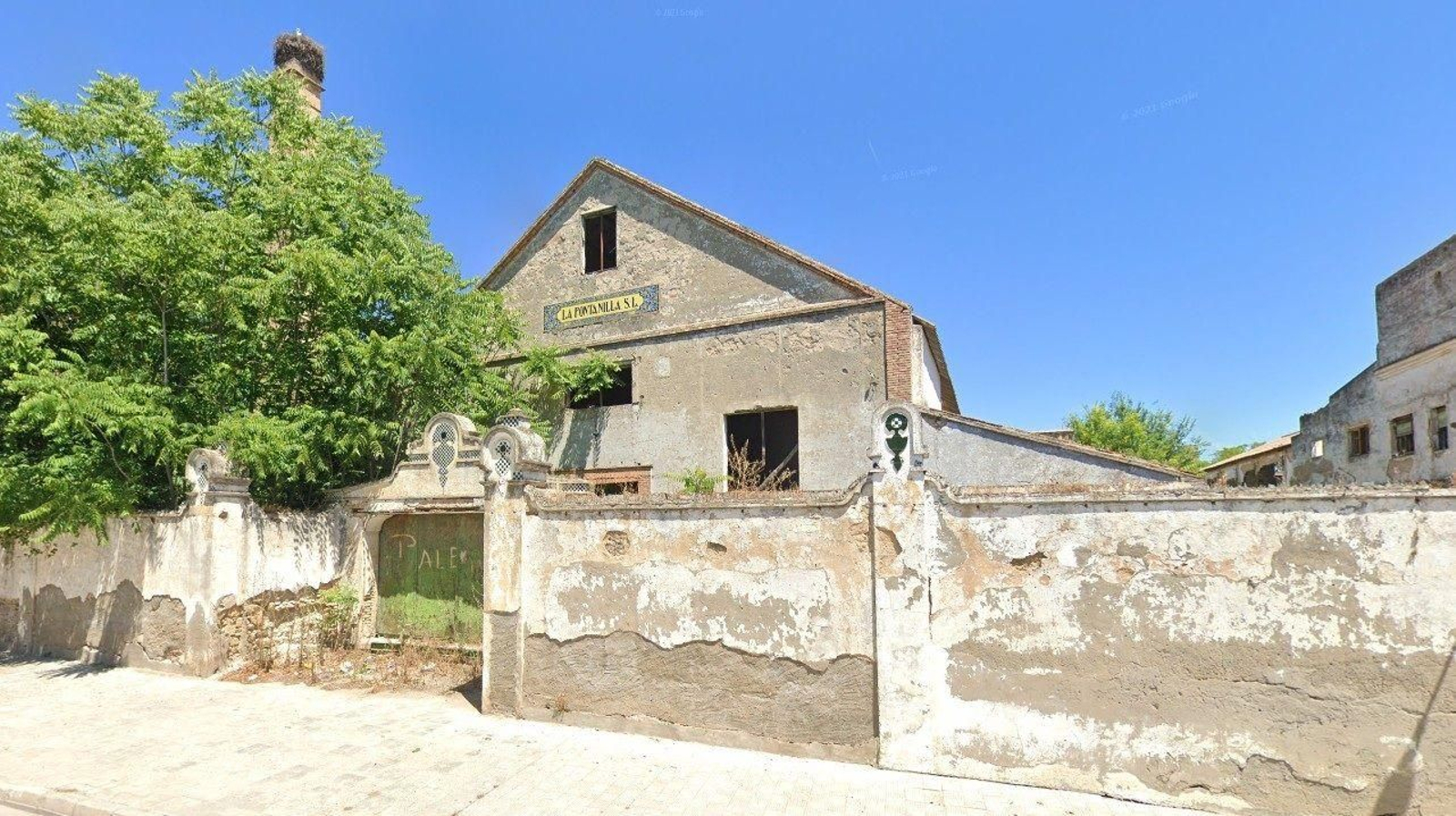 Antigua fábrica 'La Utrerana'. Vista de google maps.