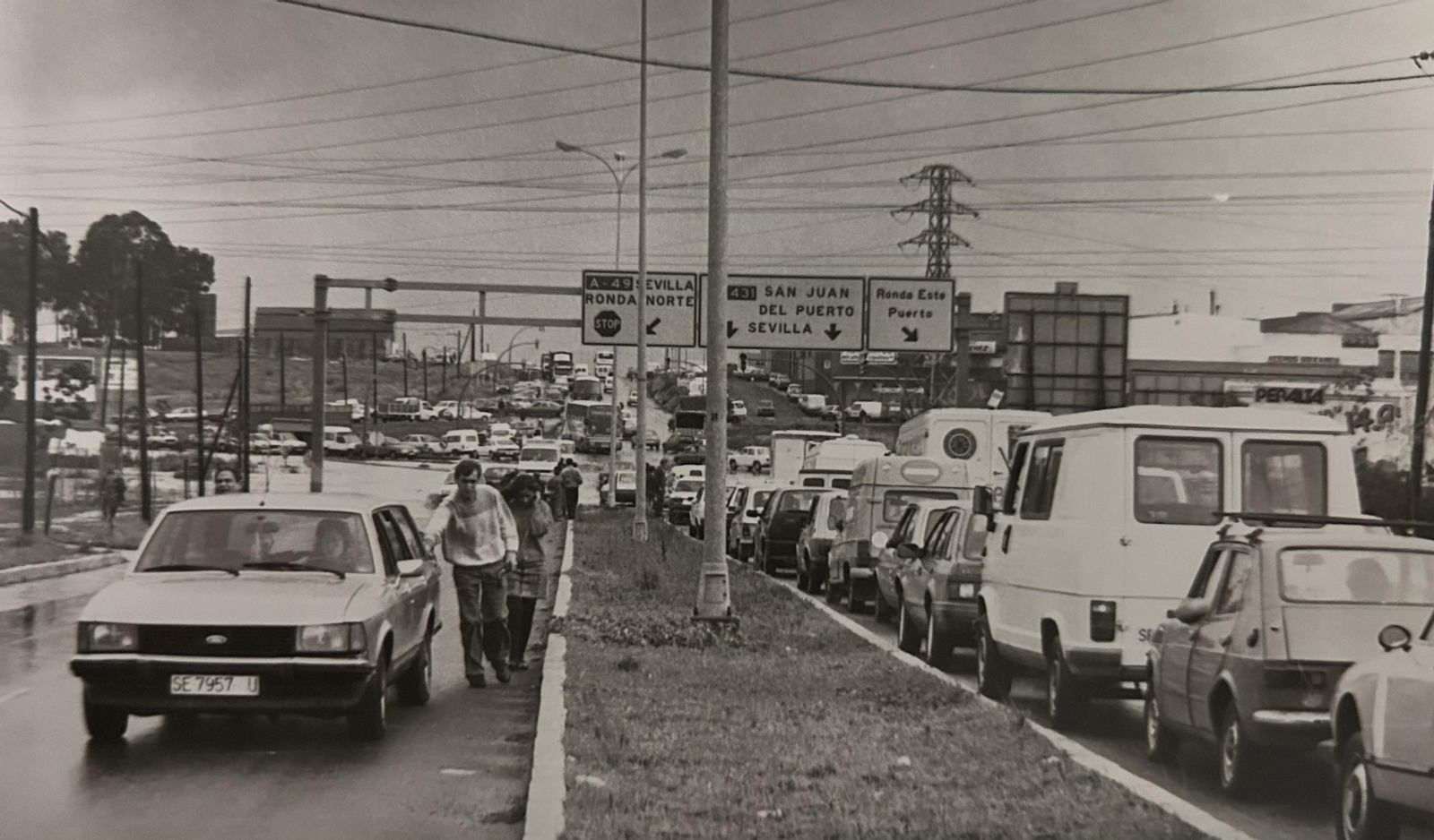 Efectos del temporal e inundaciones de enero de 1996 en Huelva.