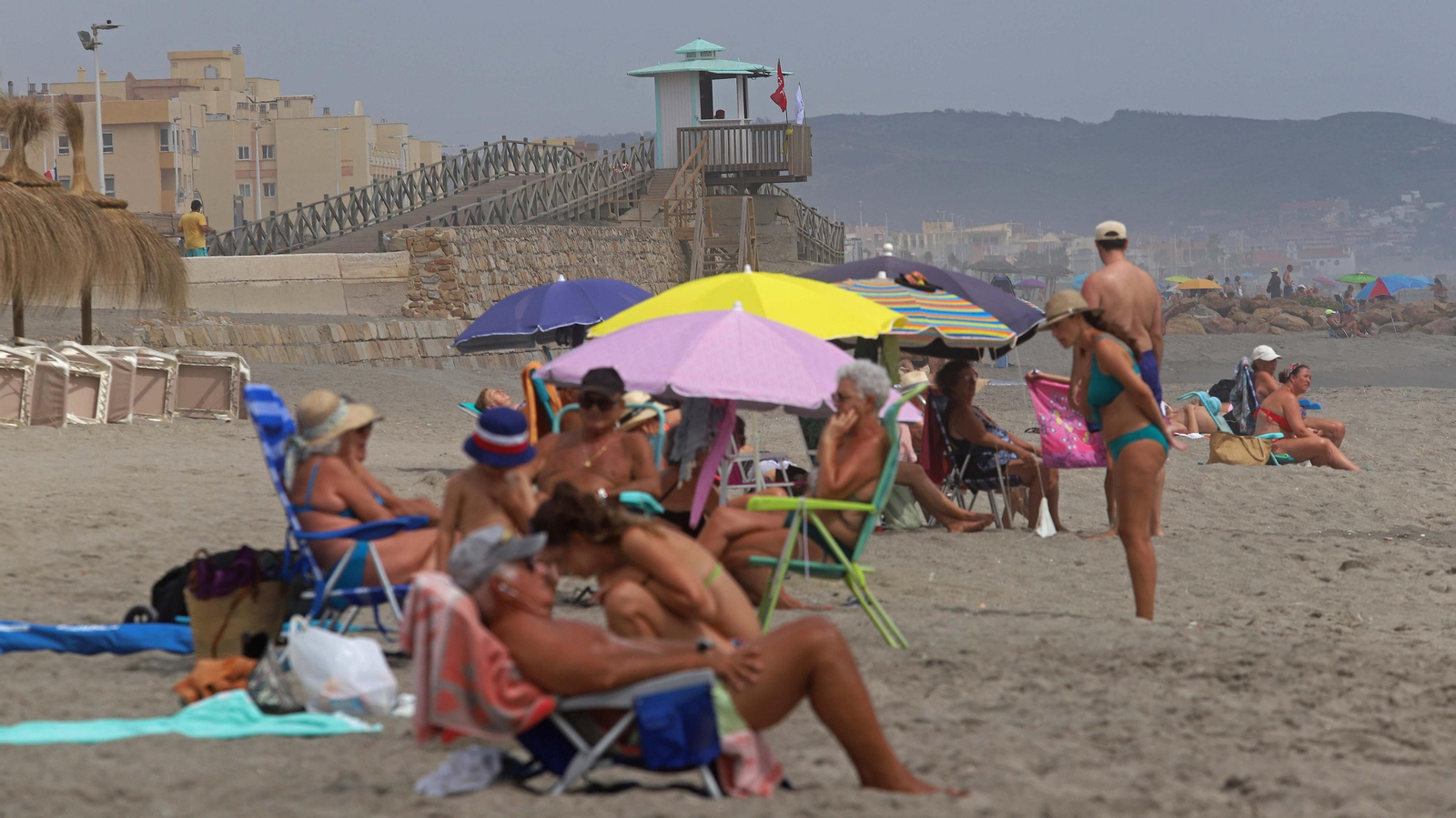 Fotos de la invasión de medusas en las playas del Campo de Gibraltar