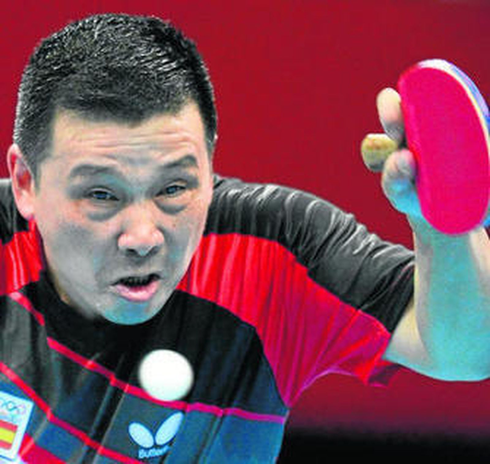 Juanito, en pleno partido.